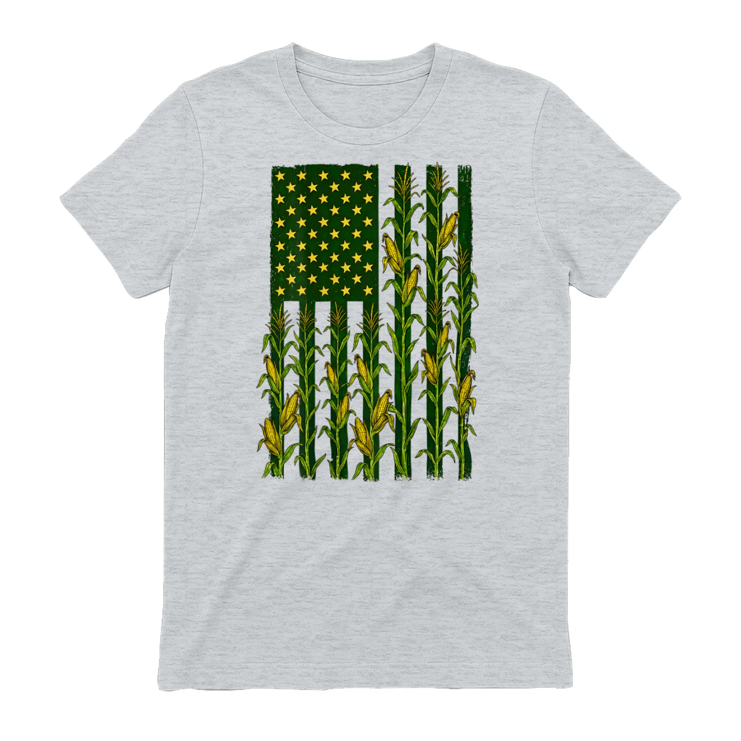 Back Vintage Corn American Flag Patriotic Farmer