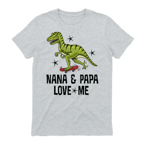 Nana and Papa Love Me Grandson Dinosaur