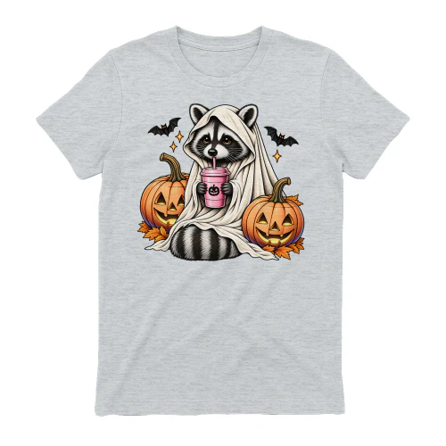 Cute Raccoon Ghost Halloween Shirt
