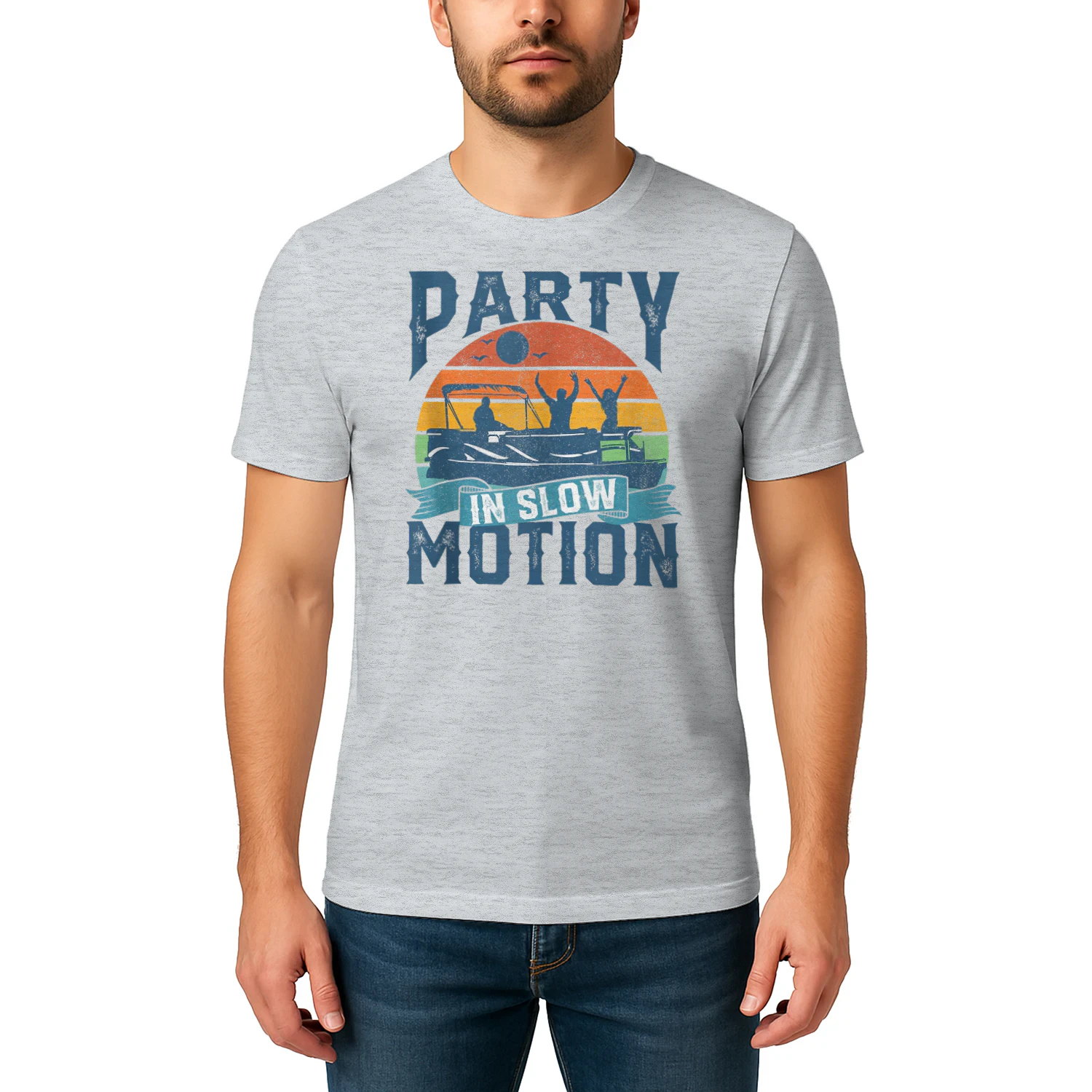 Party In Slow Motion Pontoon Lake Pontooning Boating Gift Tank