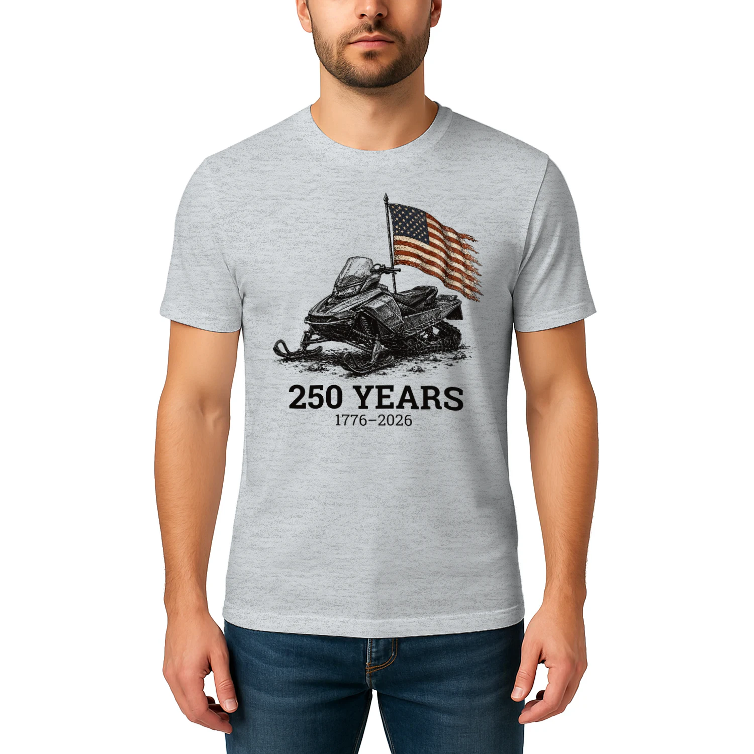 Snowmobile Sled Vintage 250 Years US