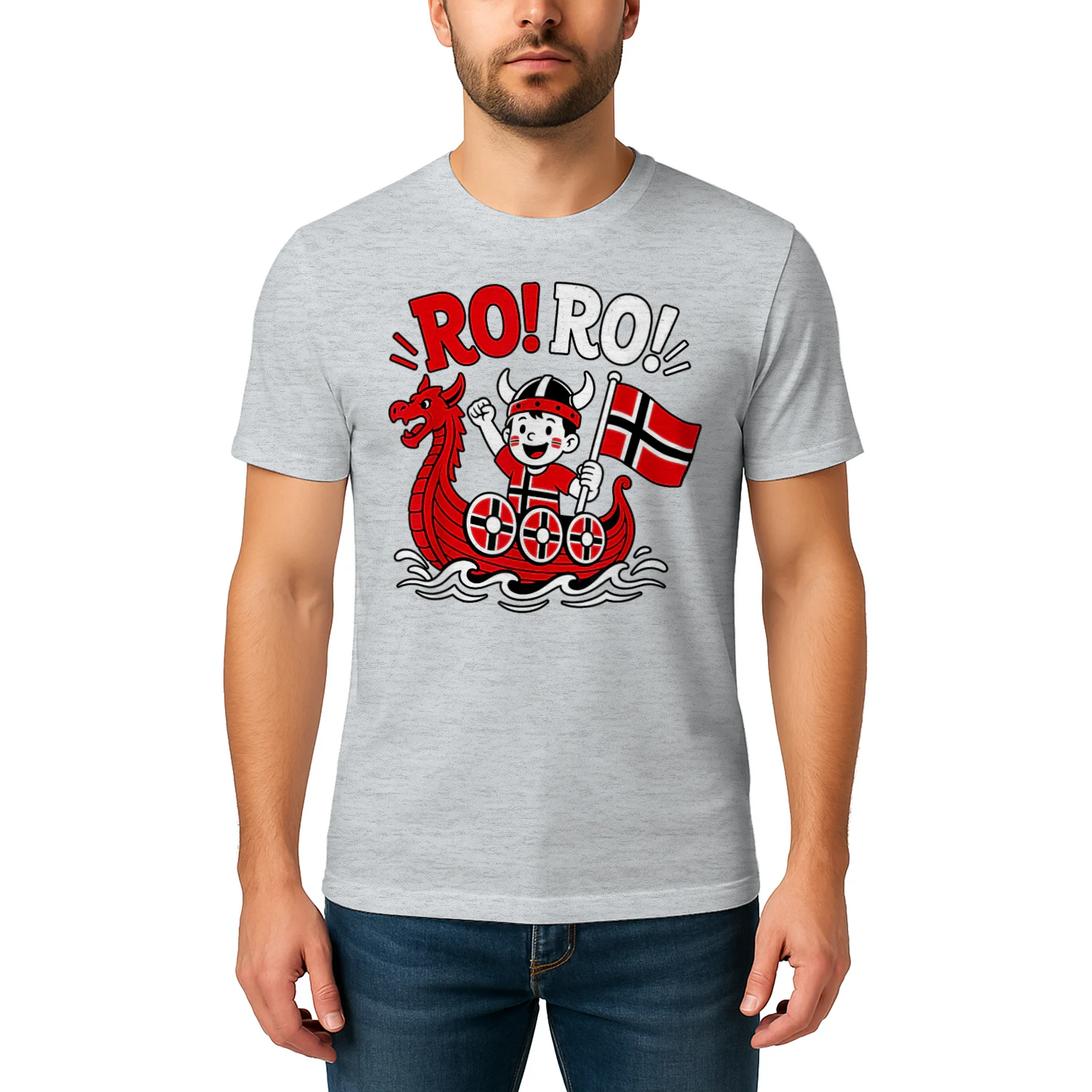 Ro Ro Funny Norway Viking Cartoon Kids Norwegian