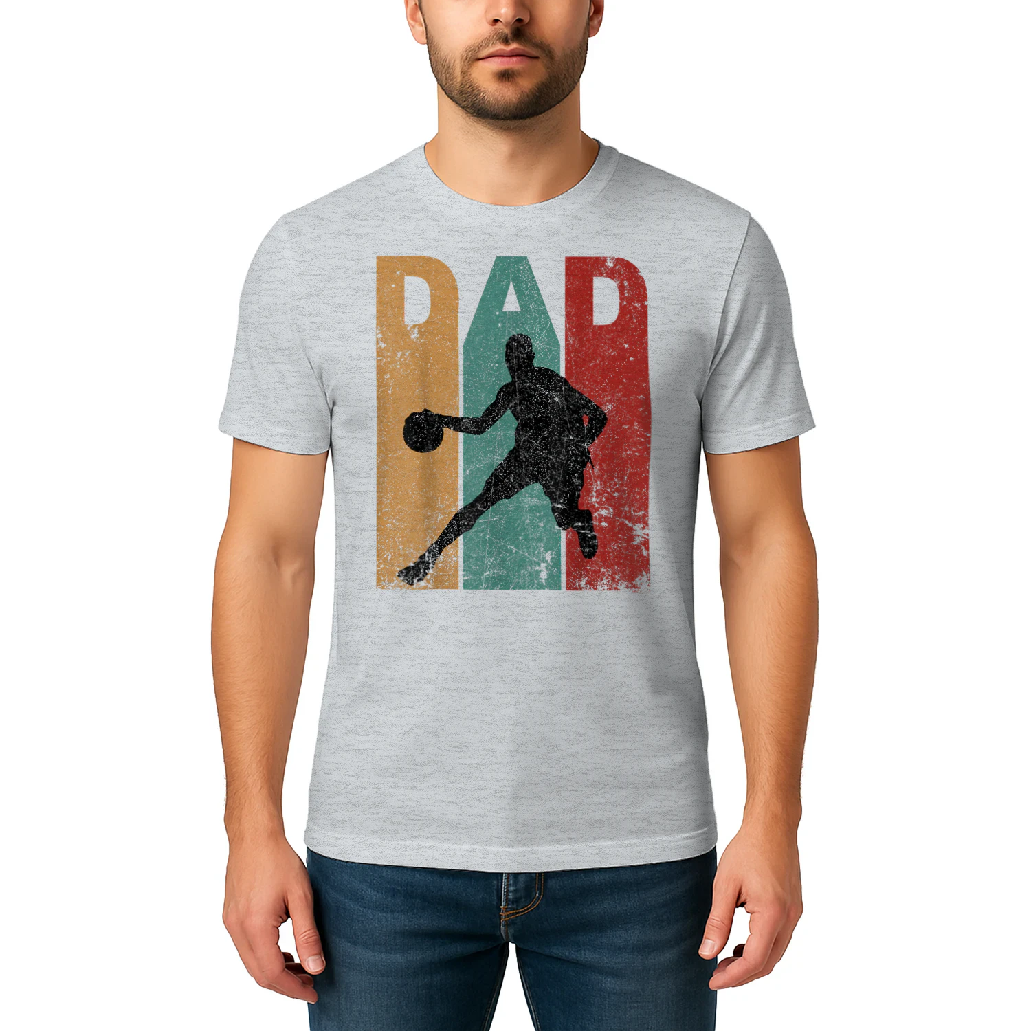 Vintage Basketball Dad Fathers Day Gift Basketball Player