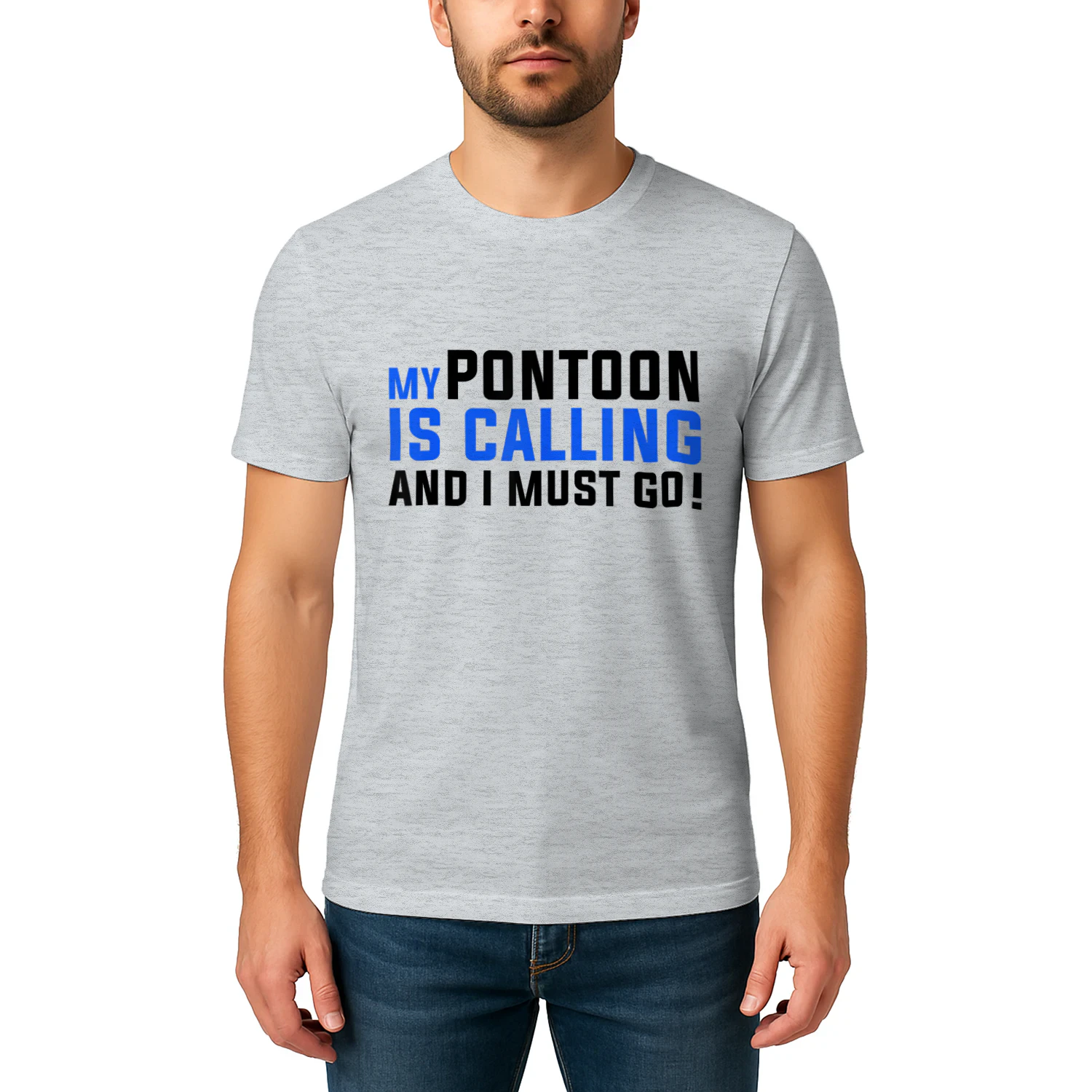 My Pontoon is Calling T-Shirt Funny Pontooning Boating Shirt