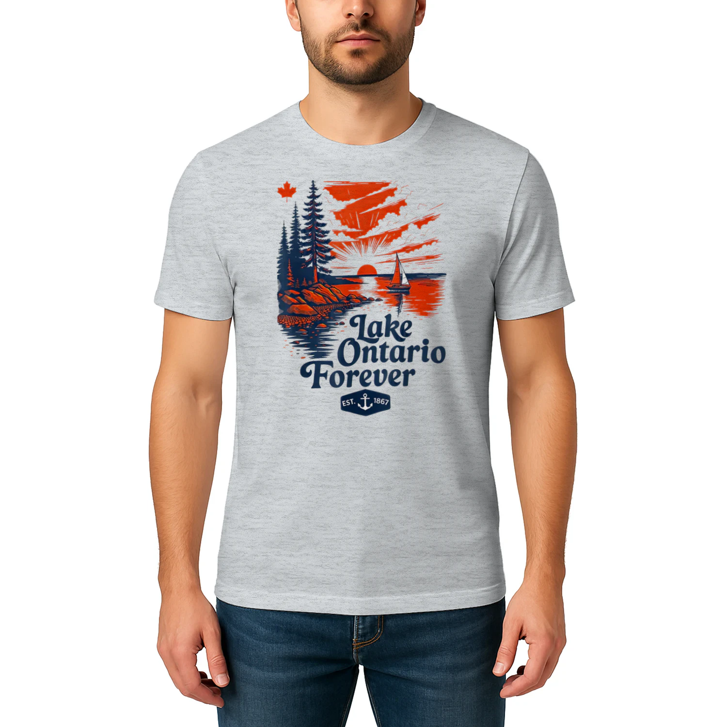 Lake Ontario Forever Canada Vintage Sunset