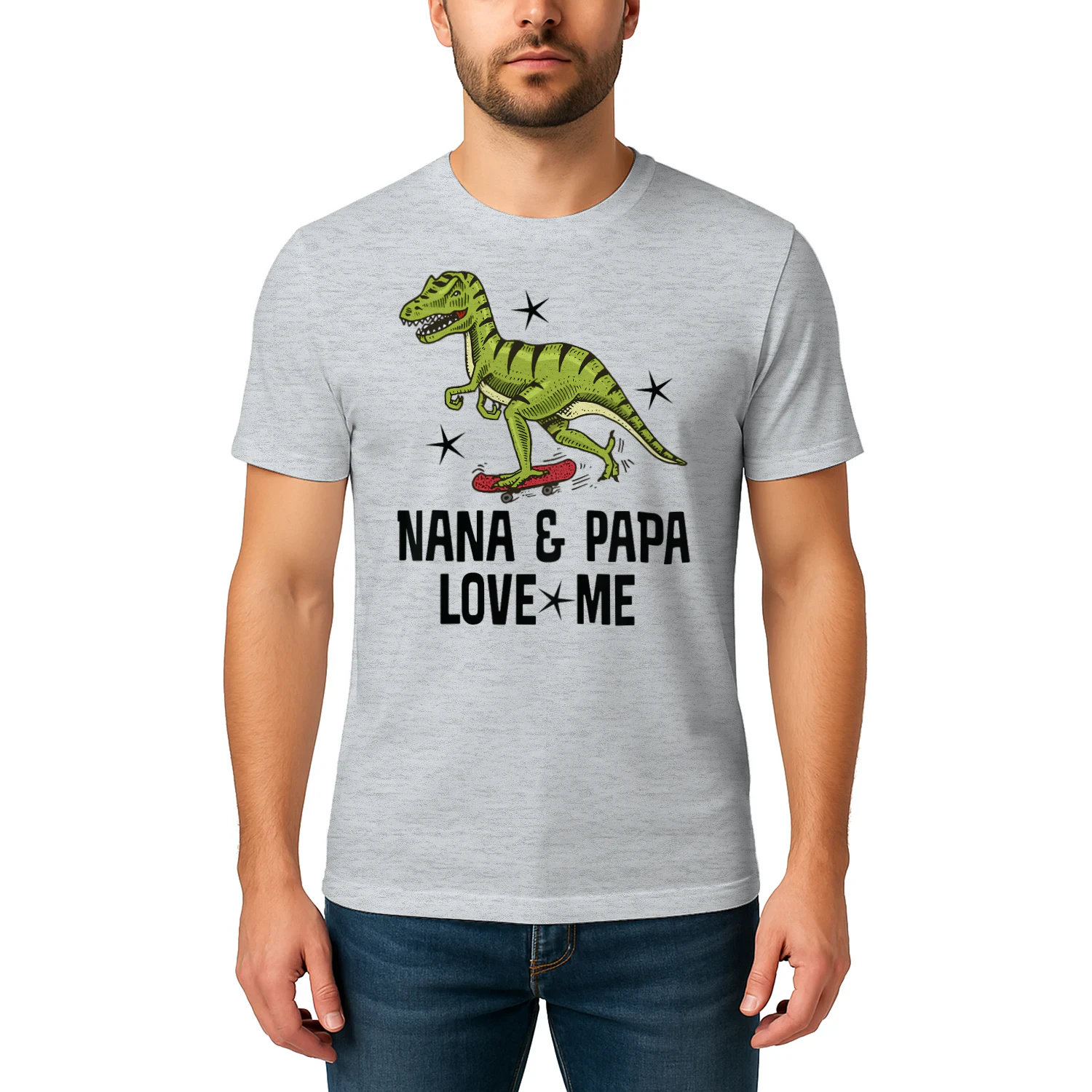 Nana and Papa Love Me Grandson Dinosaur