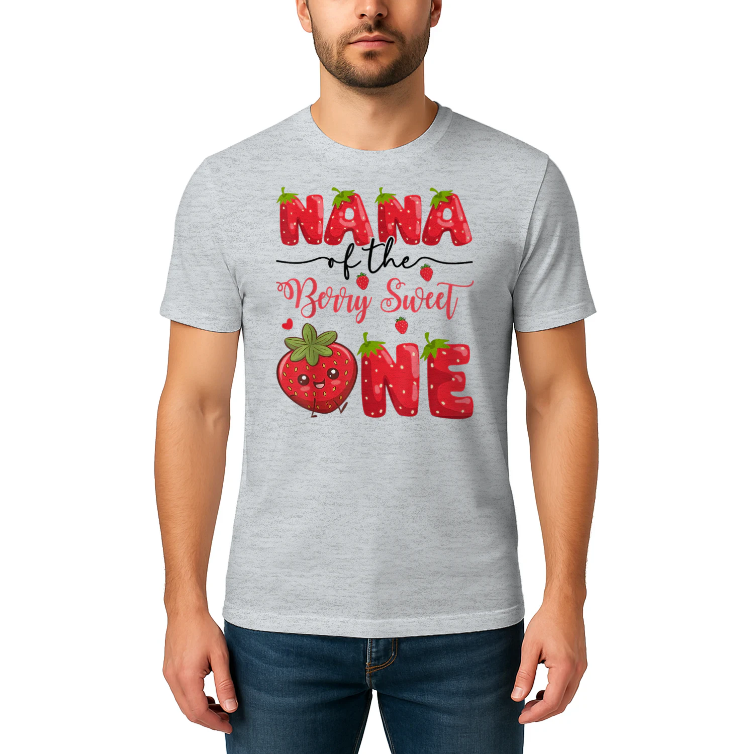 Nana Of The Berry Sweet One Strawberry First Birthday