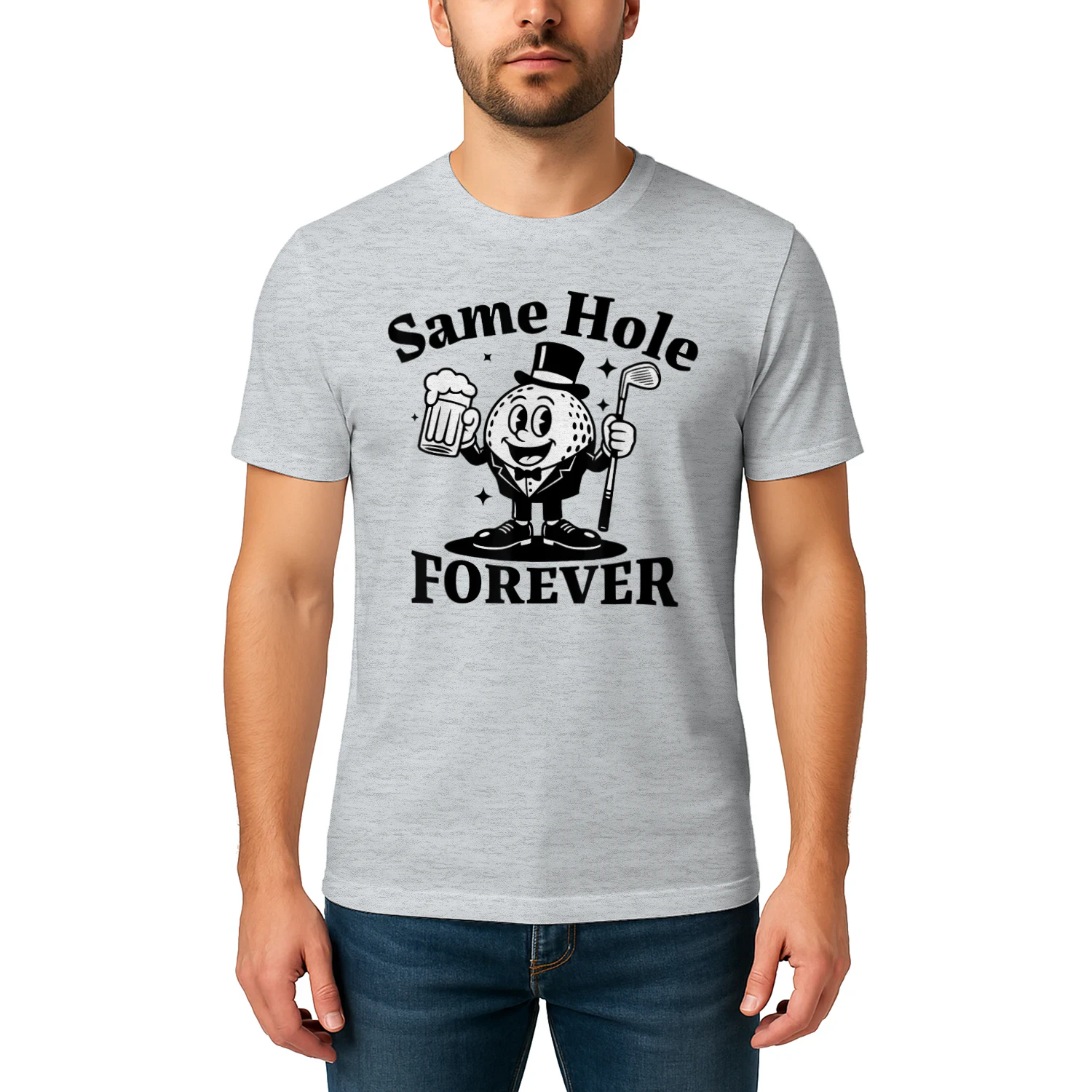 Golf Bachelor Party Same Hole Forever Funny Groomsman Groom
