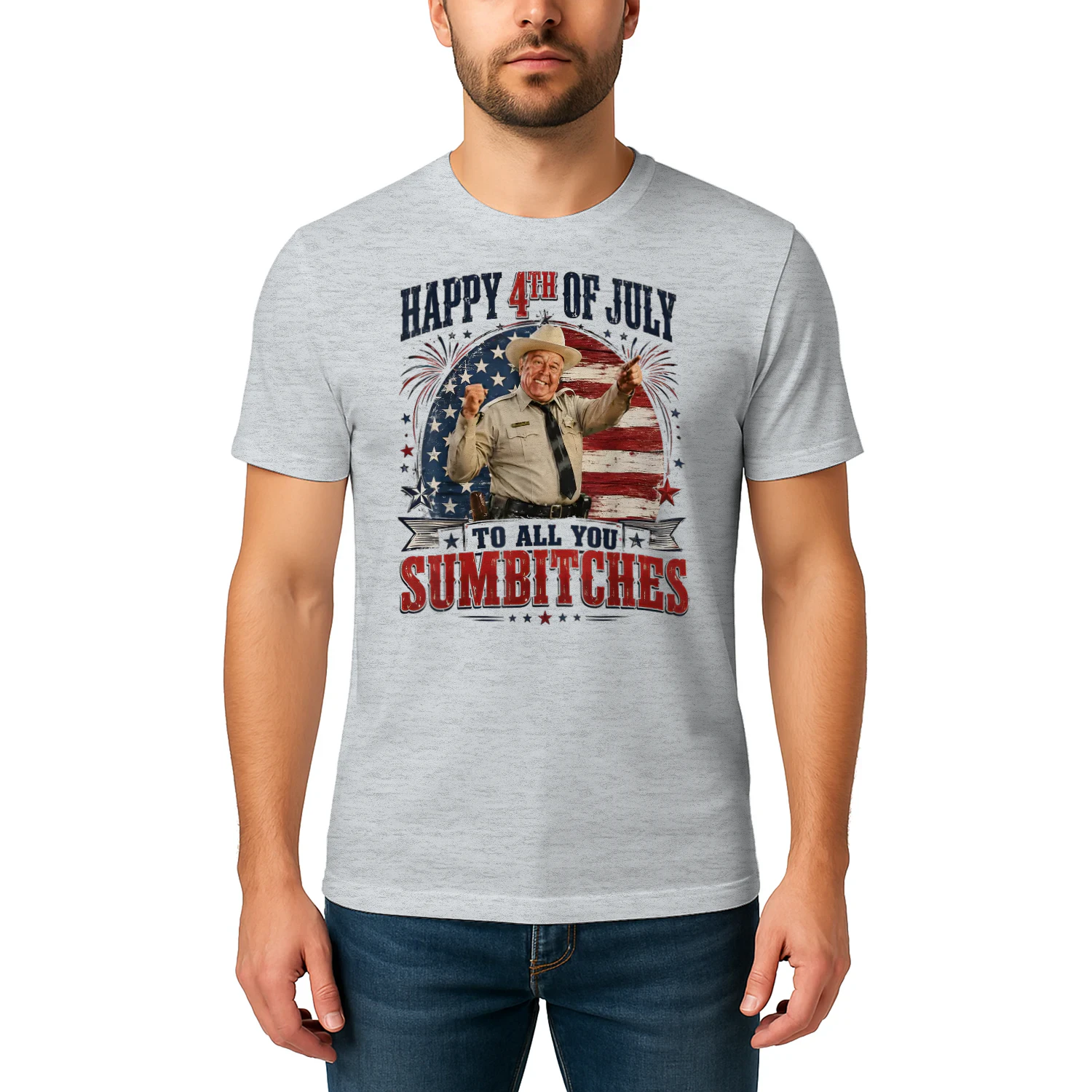 Happy 4th of July to All You Sumbitches Patriotic USA Flag