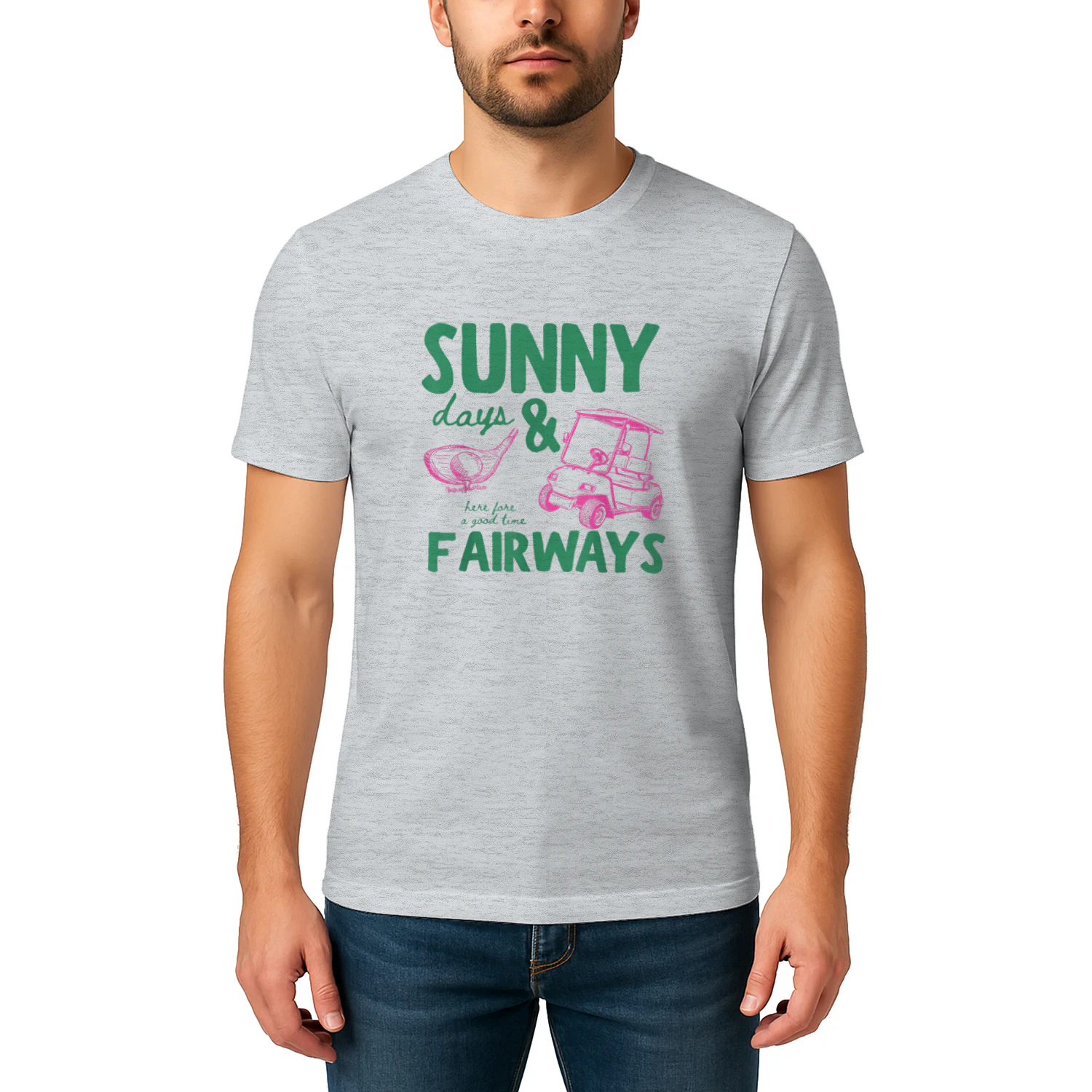 Summer Vacation Sunny Days and Fairways Golf Lover Funny