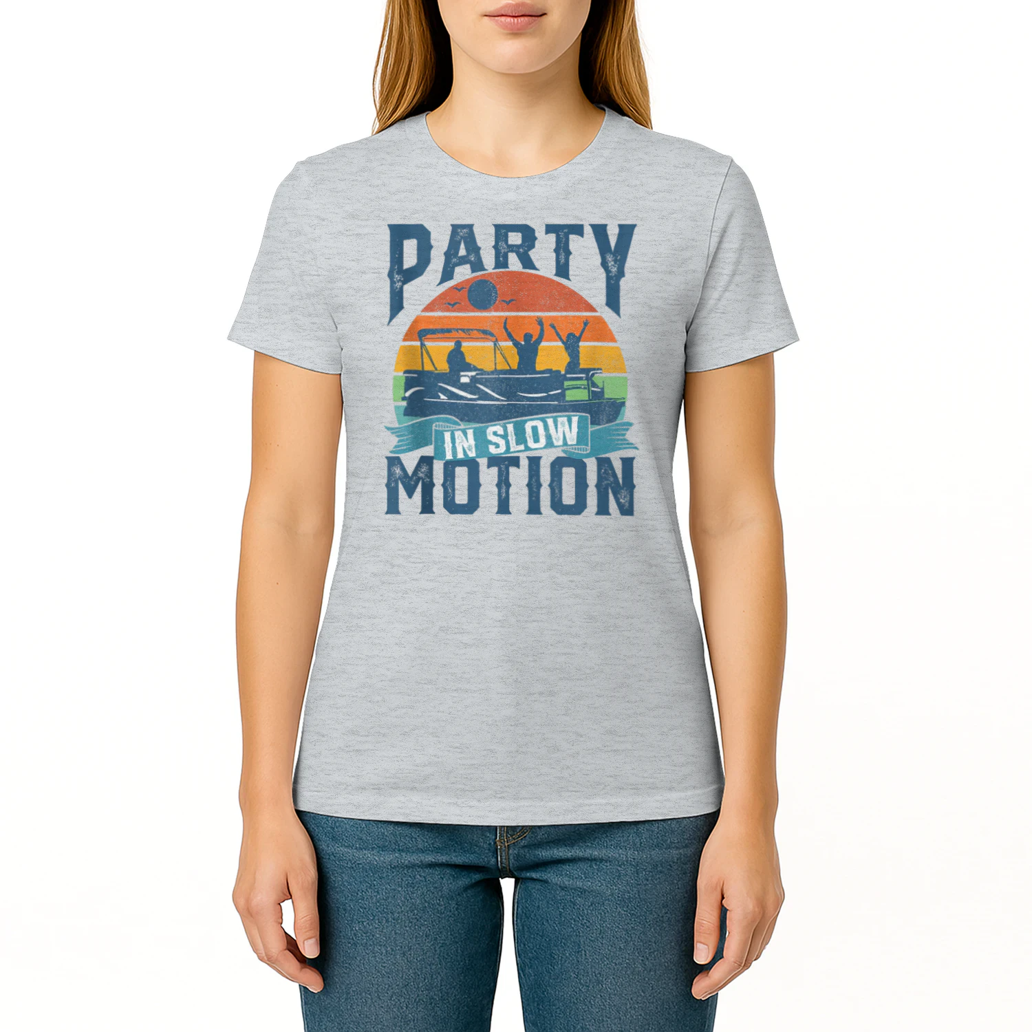 Party In Slow Motion Pontoon Lake Pontooning Boating Gift Tank