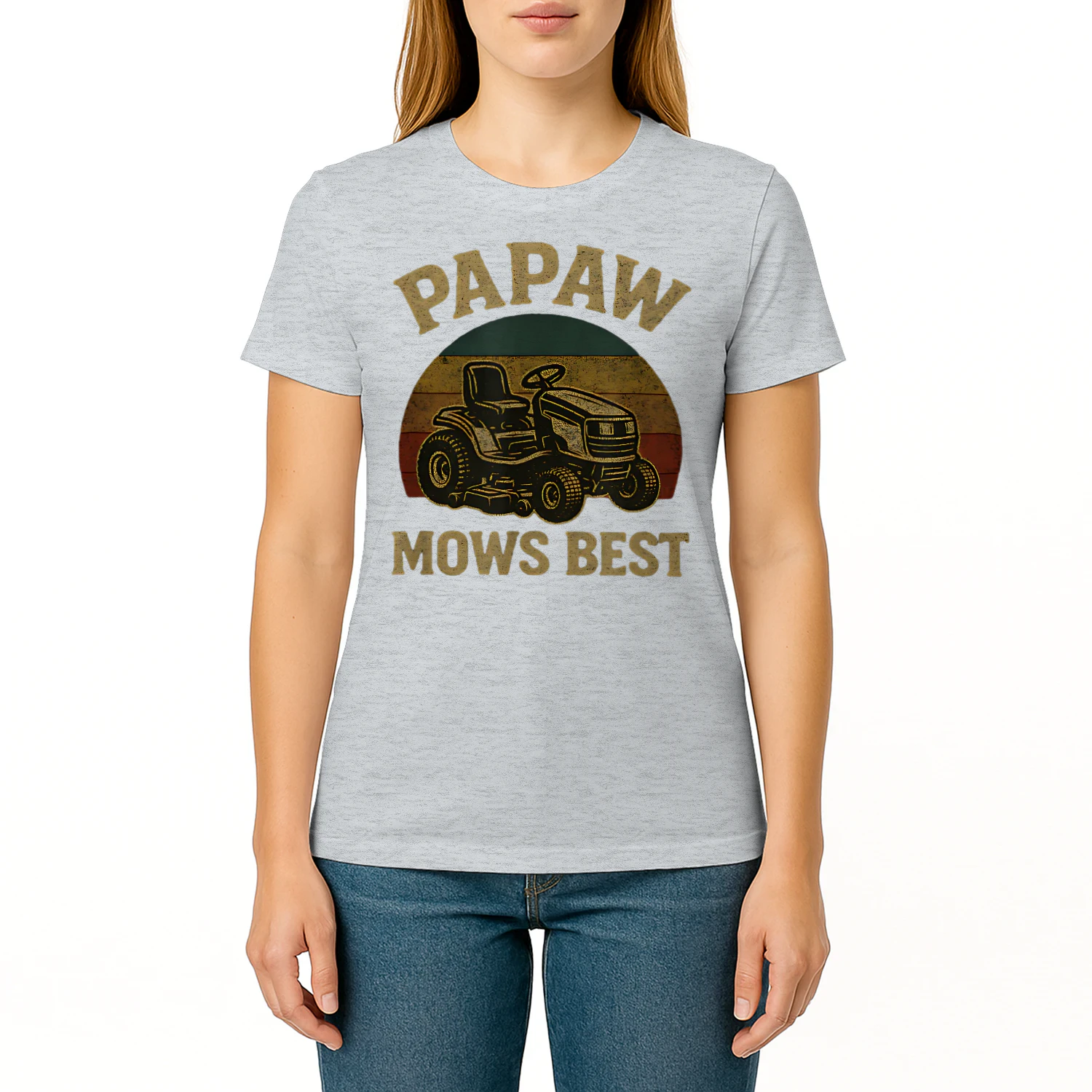 Papaw Mows Best Funny Retro Lawn Mowing