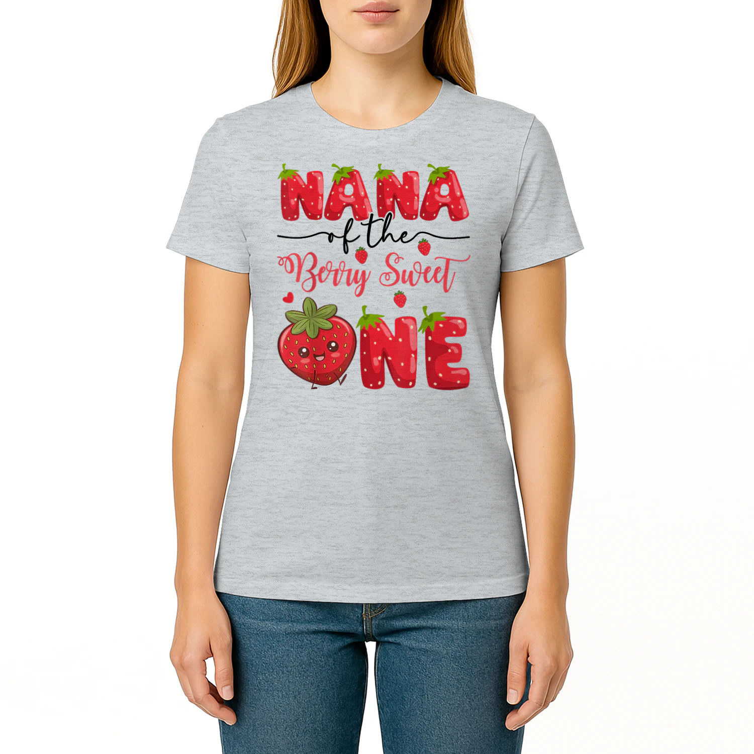 Nana Of The Berry Sweet One Strawberry First Birthday