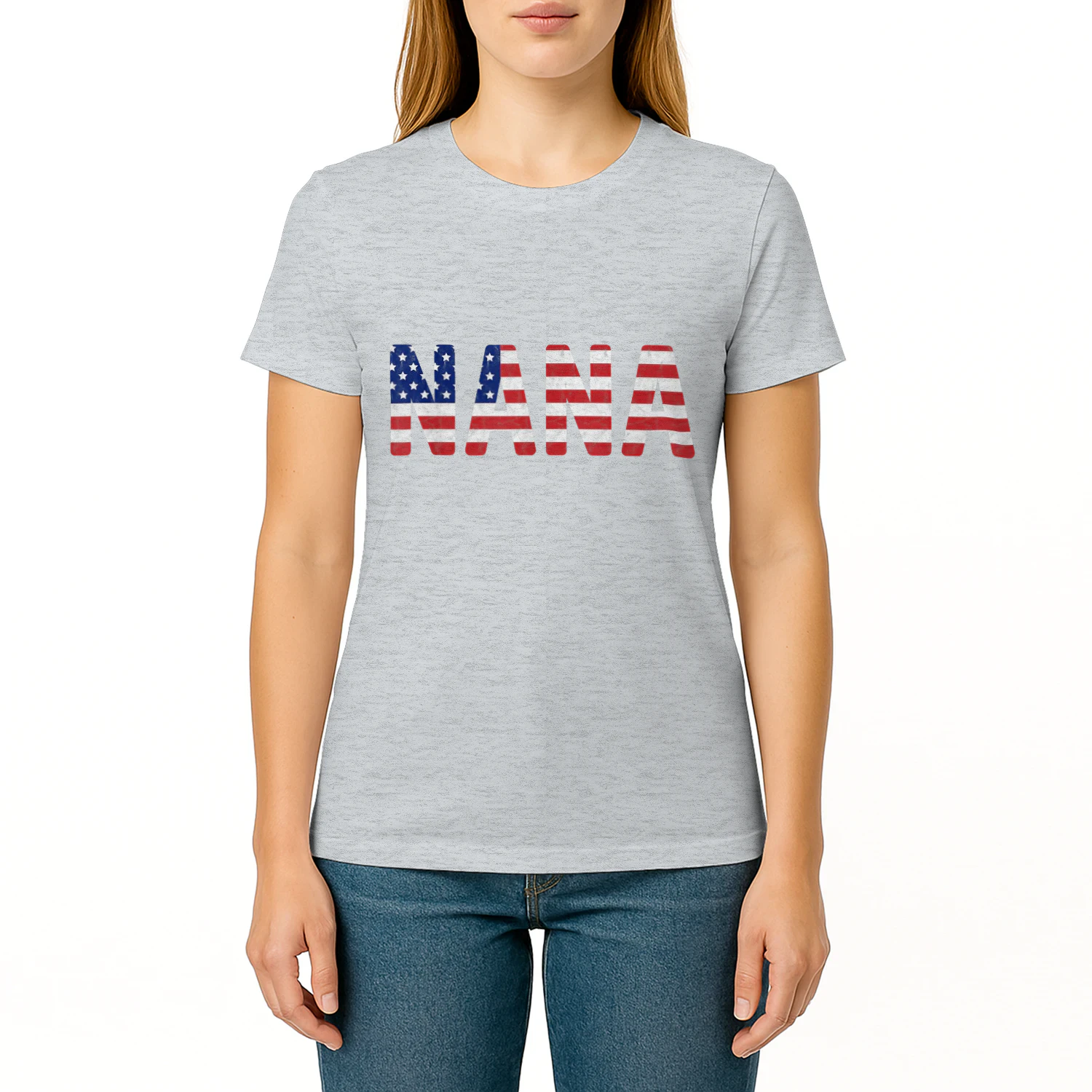 USA Patriotic Nana American Flag Design 4th of July Nana
