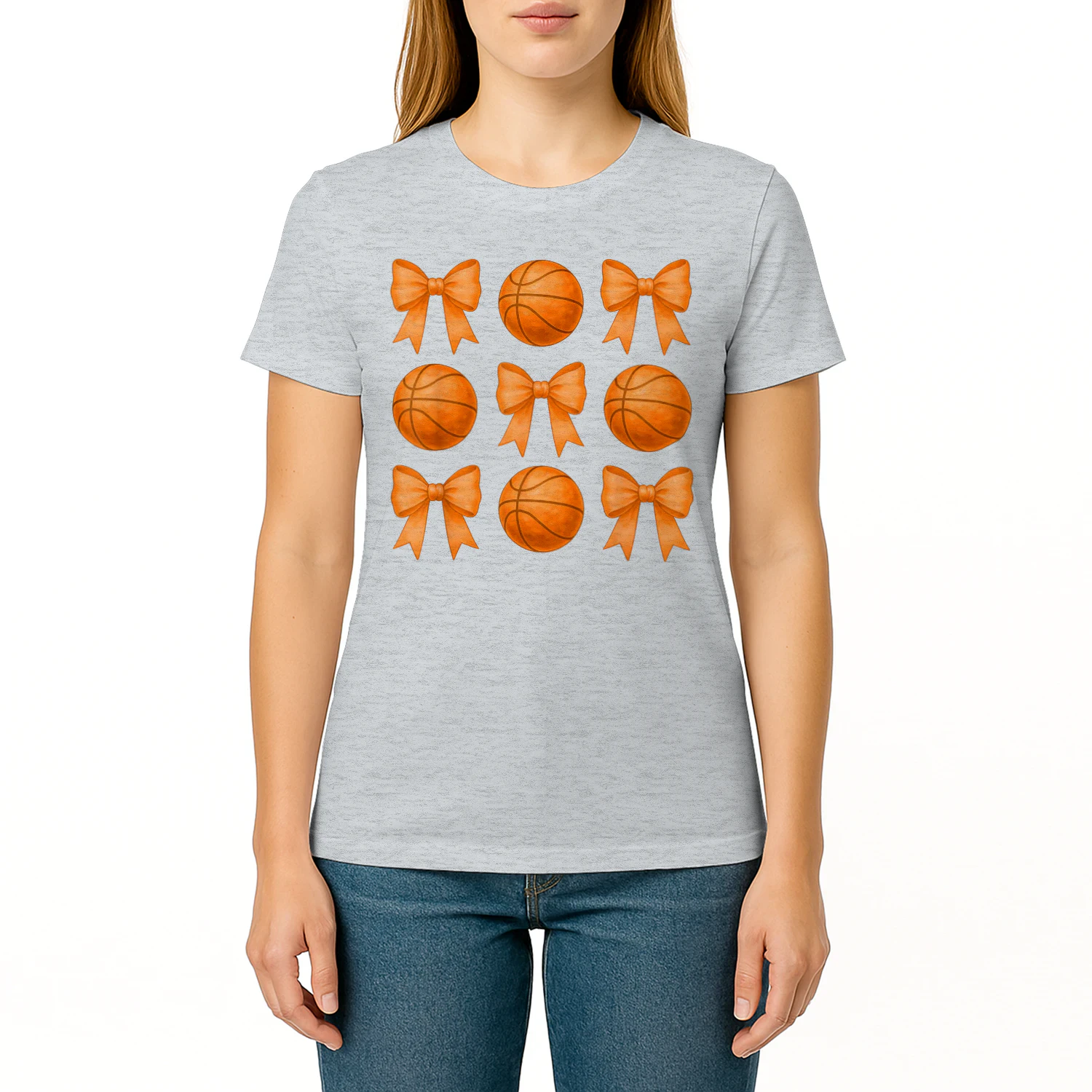 Basketball Mom Sister Coquette Bows Cute Girls Basketball