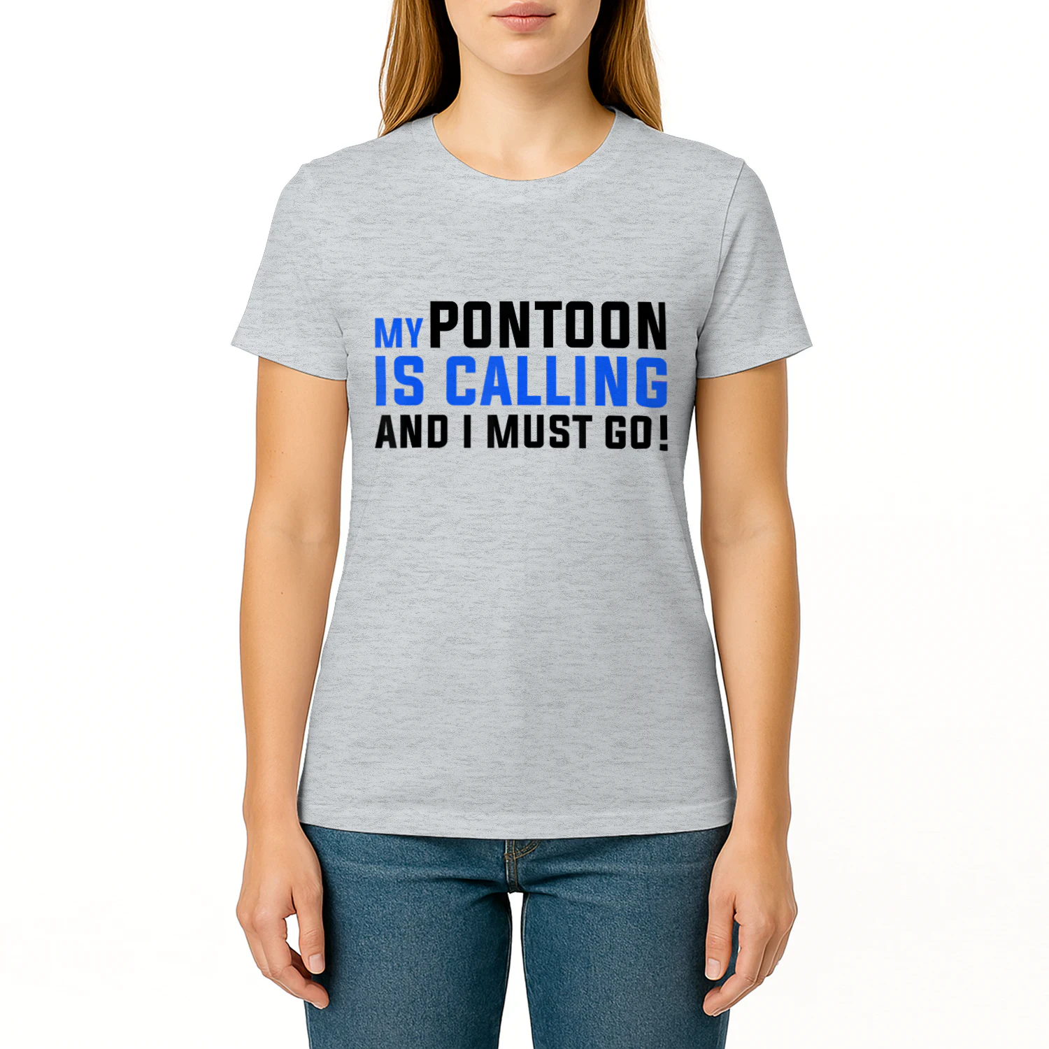 My Pontoon is Calling T-Shirt Funny Pontooning Boating Shirt