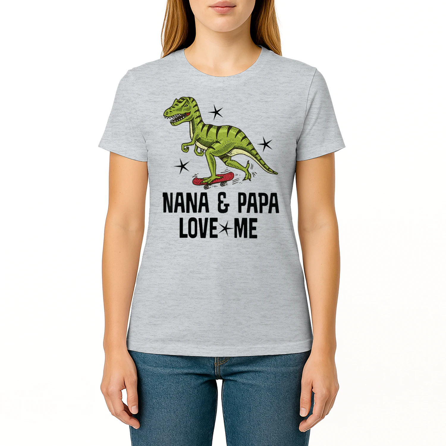 Nana and Papa Love Me Grandson Dinosaur