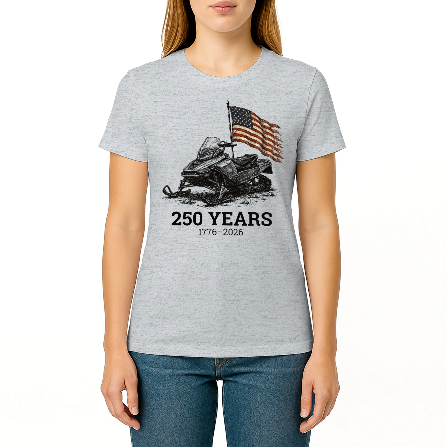Snowmobile Sled Vintage 250 Years US