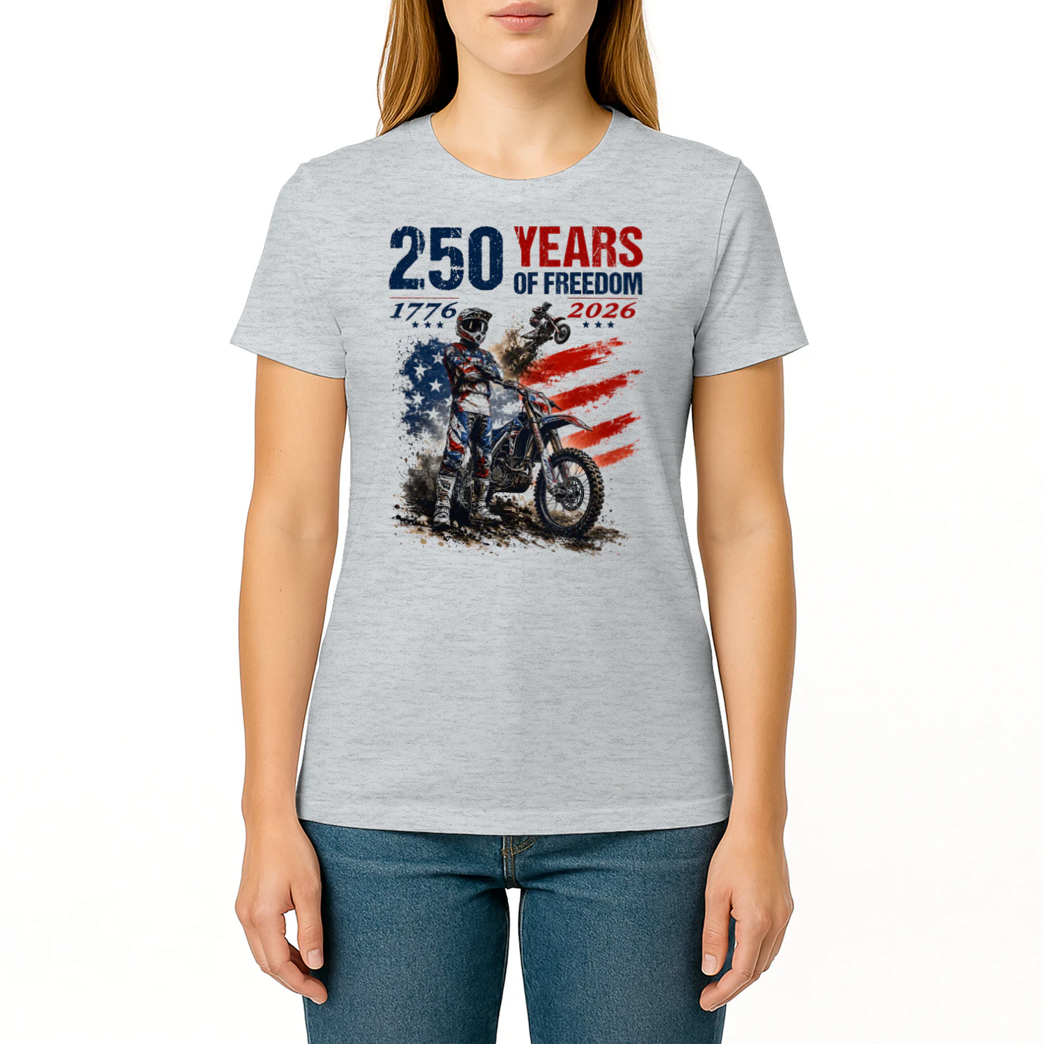 Dirt Bike Motocross 250 Years Of Freedom