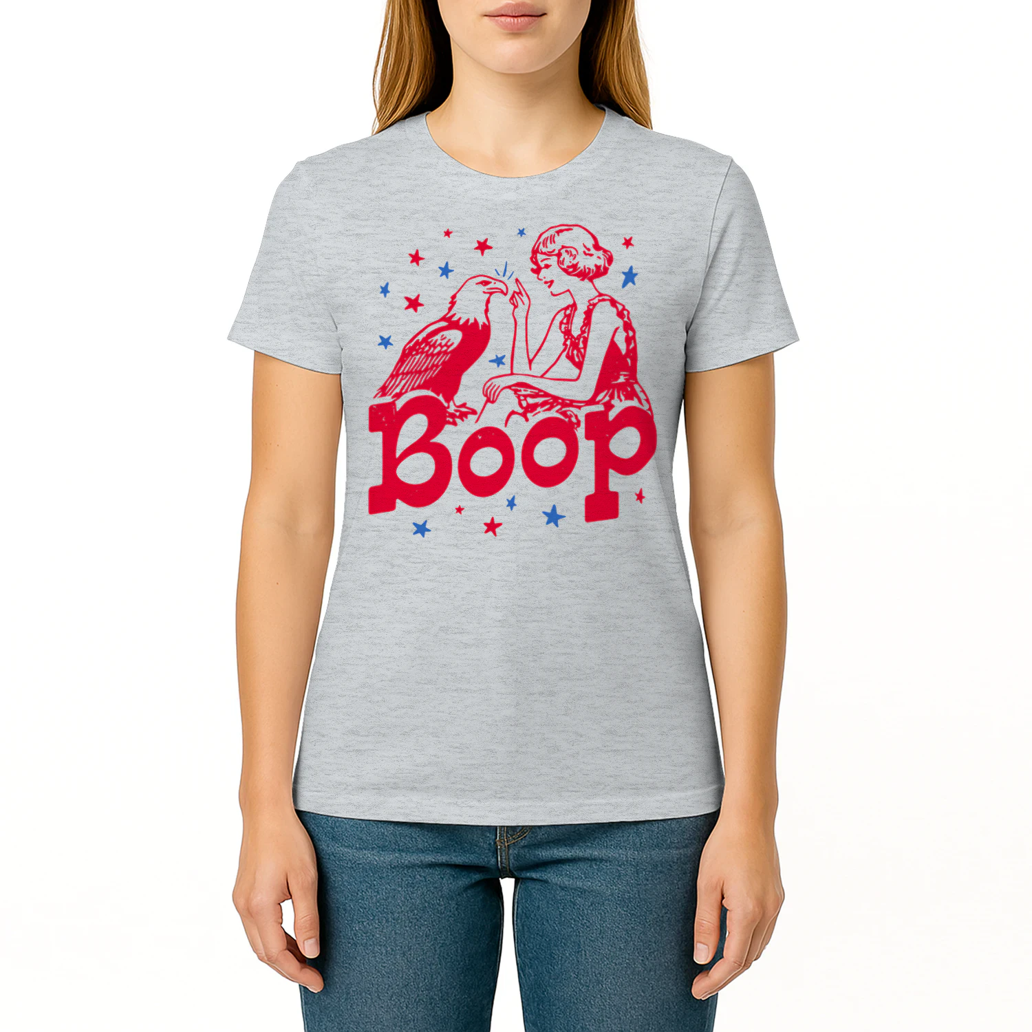 Boop Eagle Patriotic July Fourth Humor