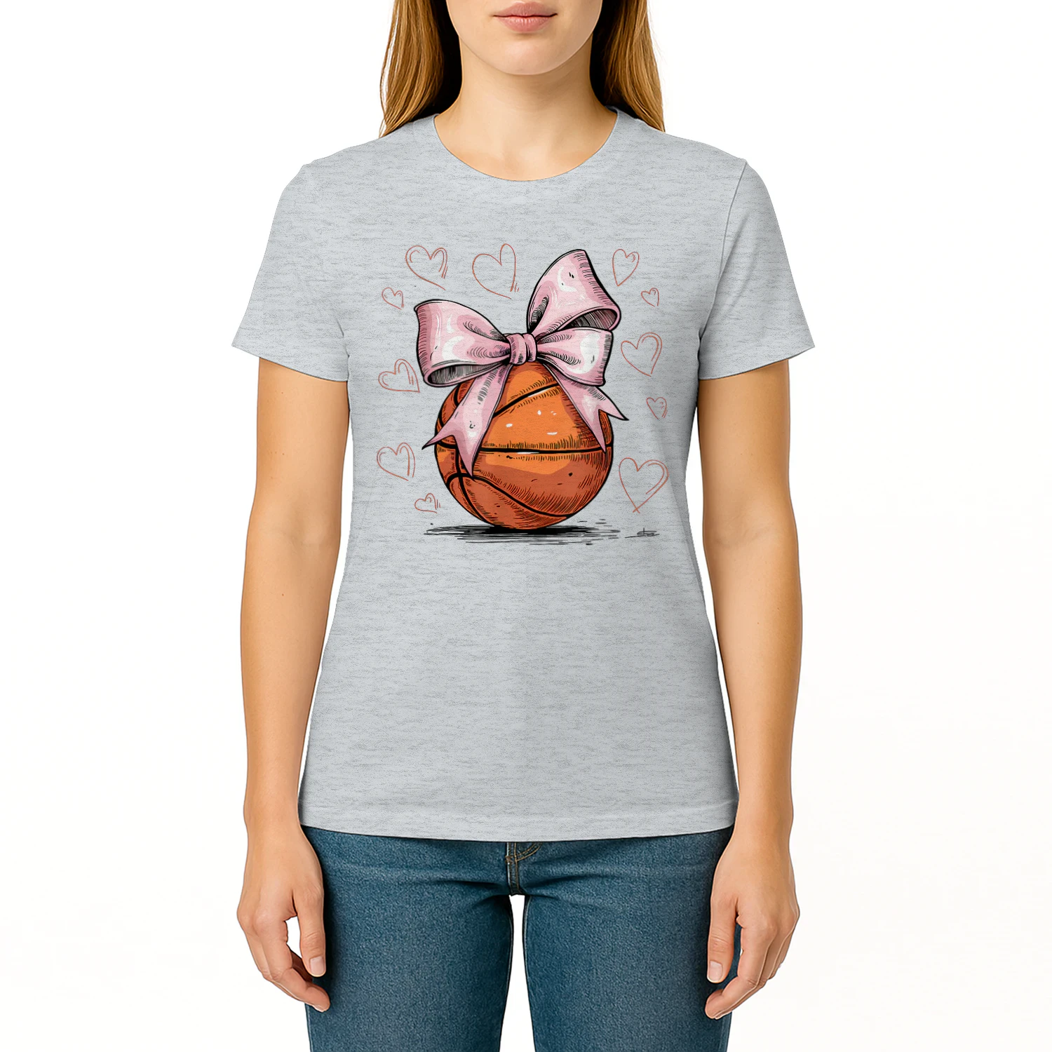 Basketball Coquette Bow Cute Basketball Player_1