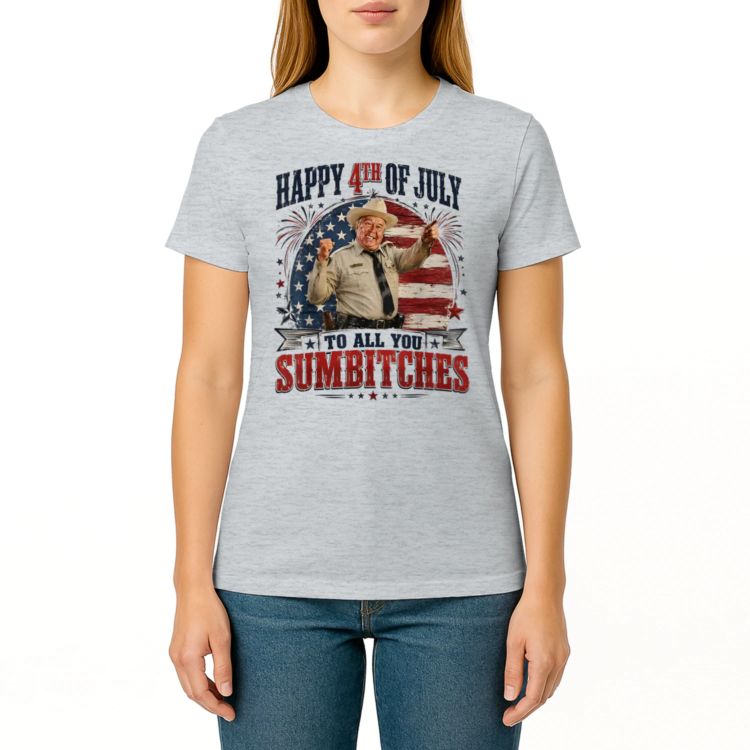 Happy 4th of July to All You Sumbitches Patriotic USA Flag