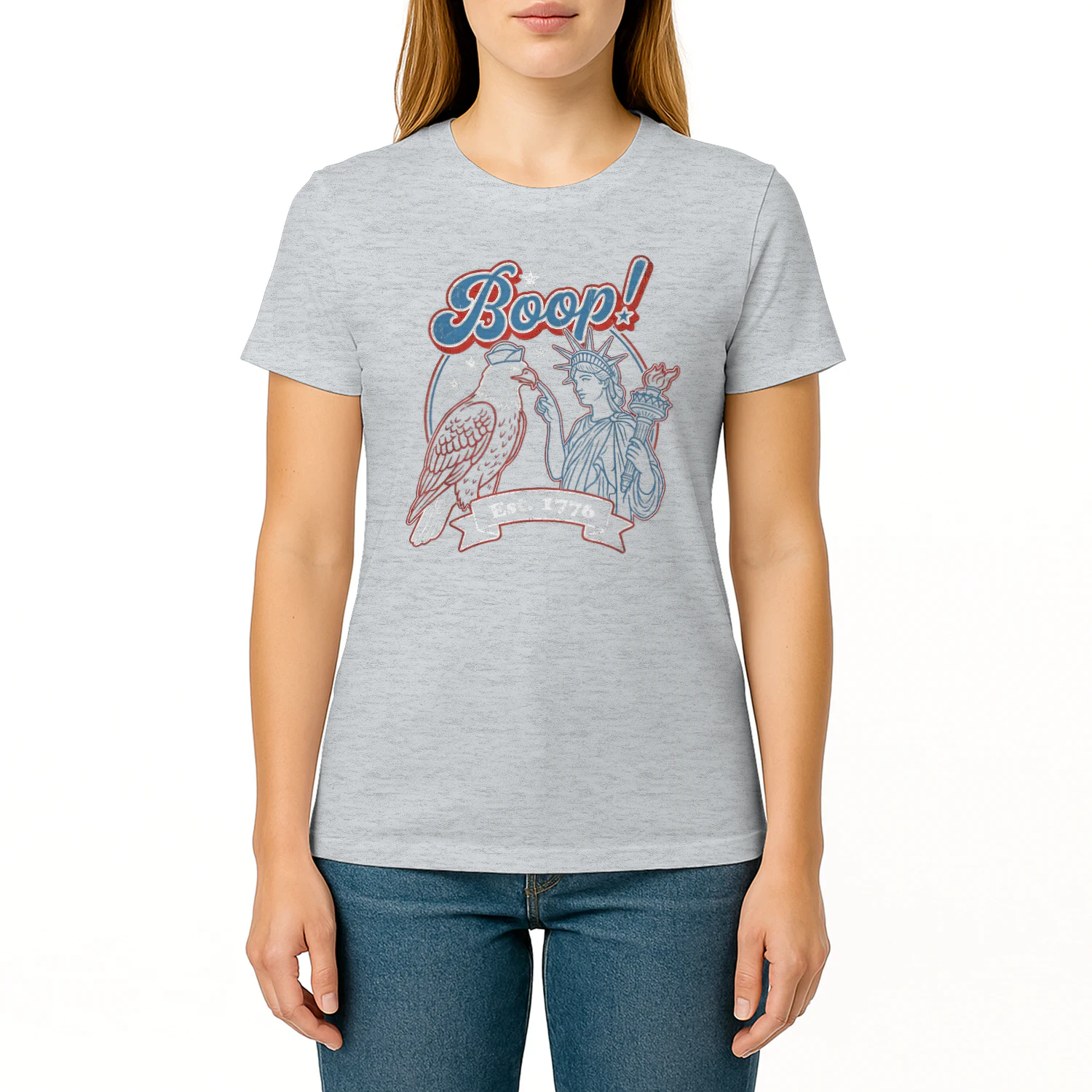 Boop 4th of July Retro Eagle Liberty America Vintage USA