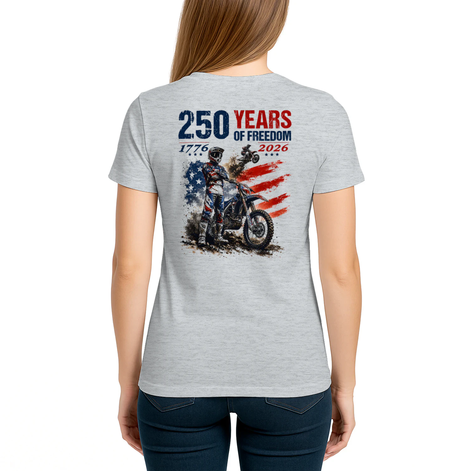 Dirt Bike Motocross 250 Years Of Freedom