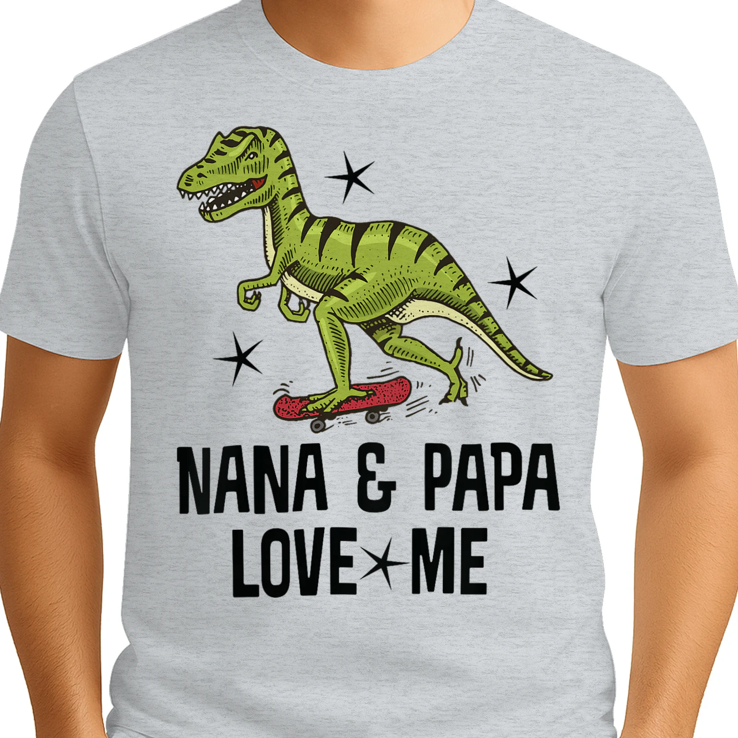 Nana and Papa Love Me Grandson Dinosaur