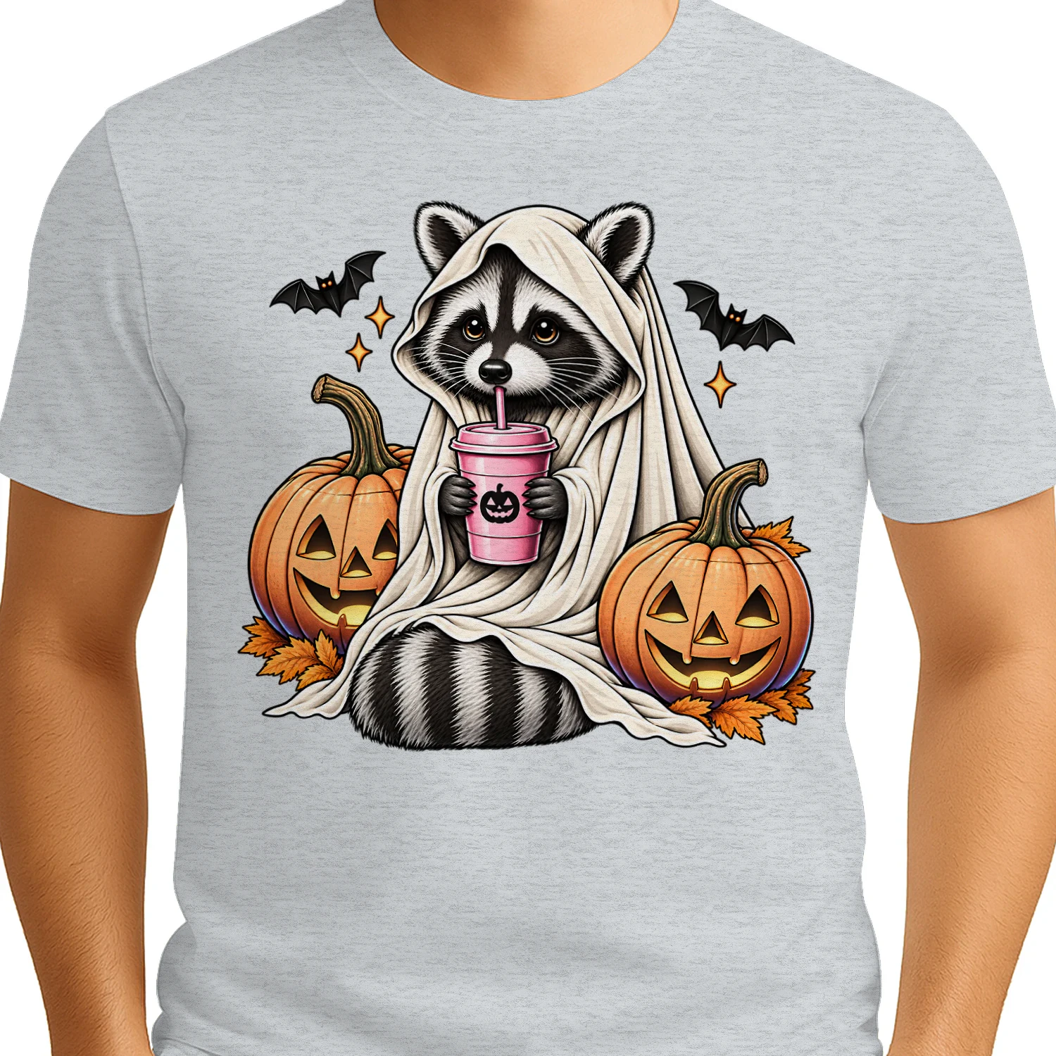 Cute Raccoon Ghost Halloween Shirt
