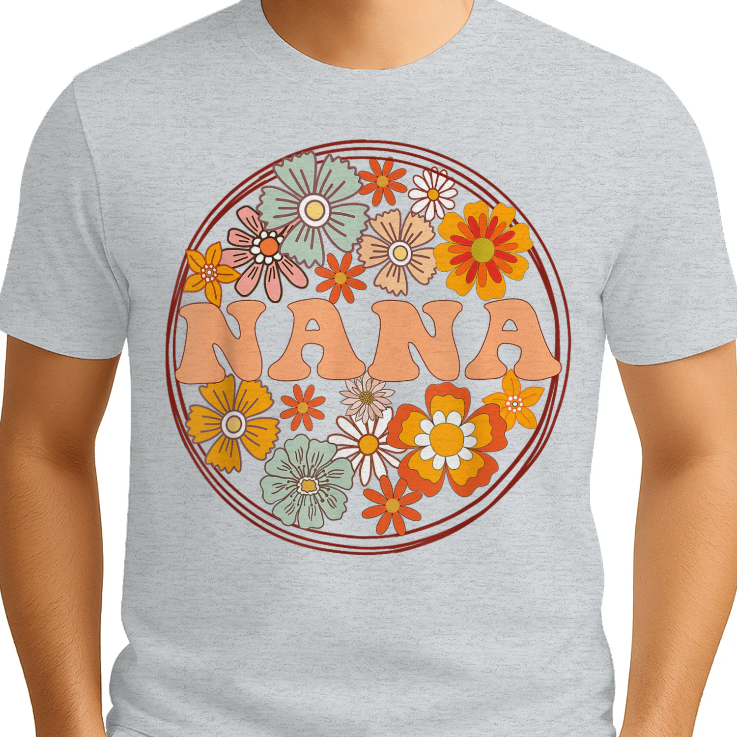 Groovy Nana Retro Flowers Women Mother's Day Grandma