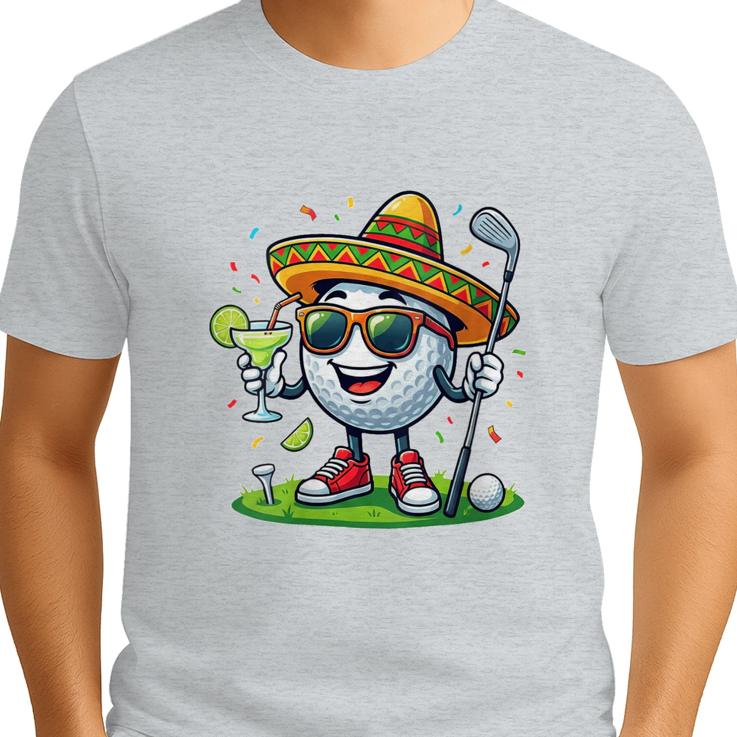 Women's Funny Cinco De Mayo Golf Margarita with Sombrero Fiesta Golf