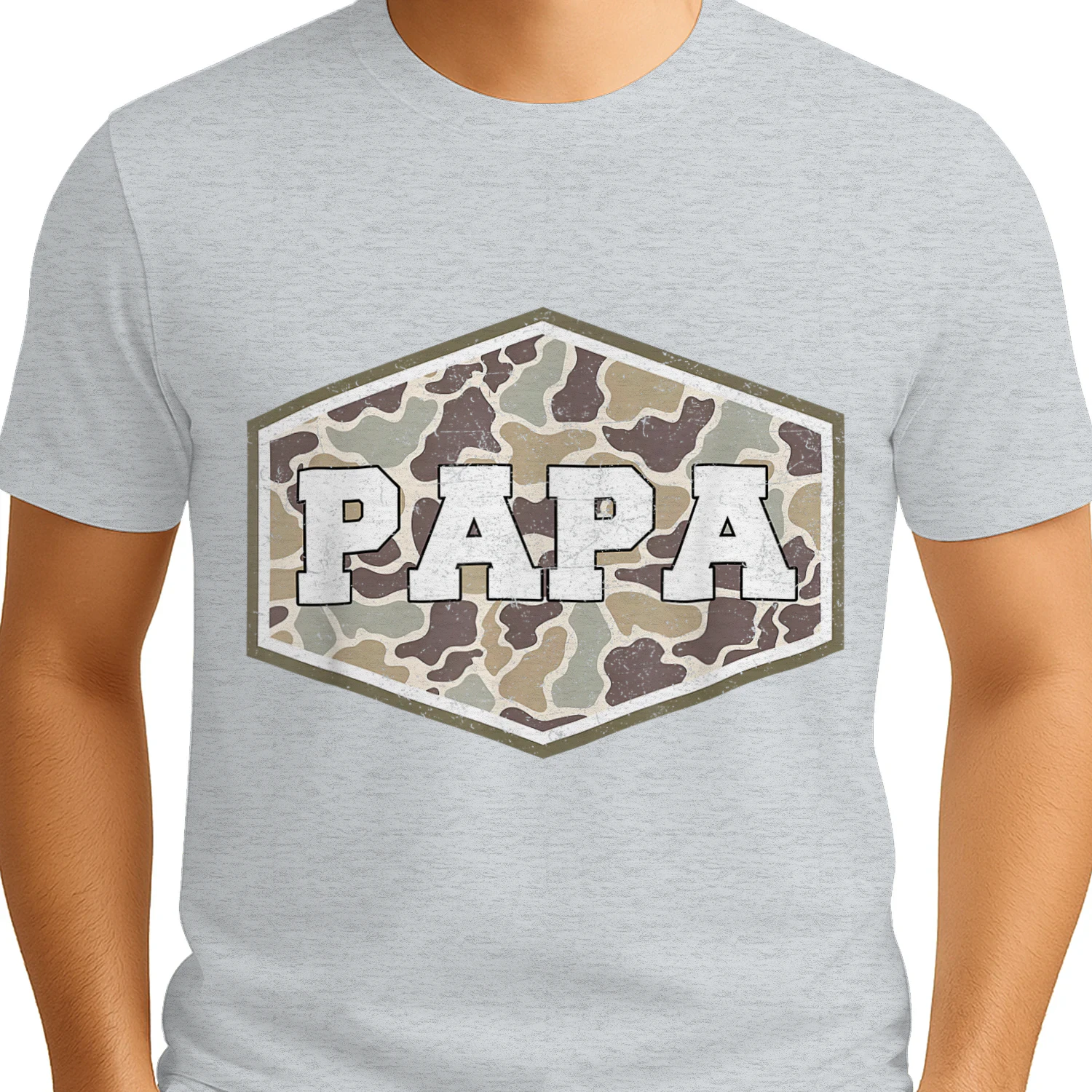 Papa Camouflage Daddy Dad Happy Father's Day Best Dad Ever