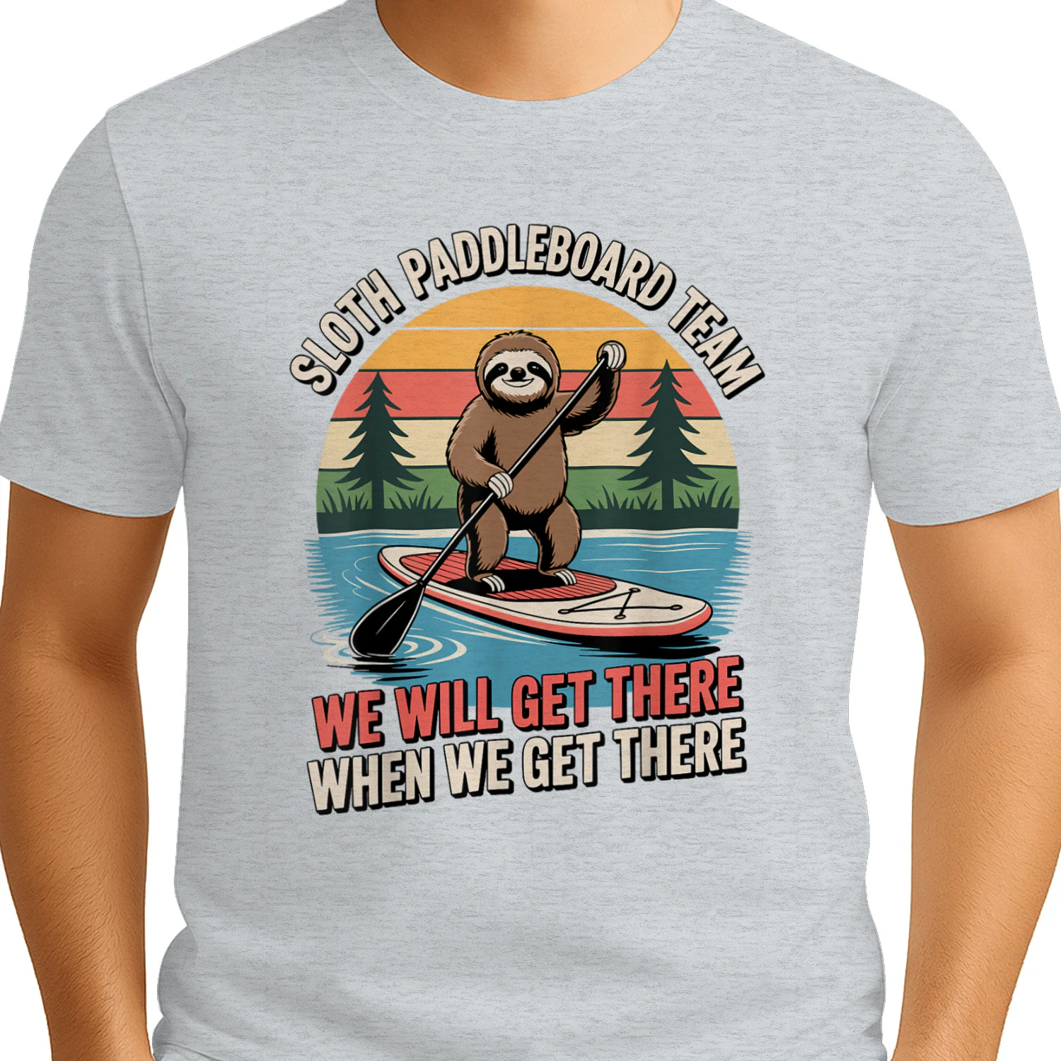Funny Paddleboarding Art for Men Women SUP Paddle