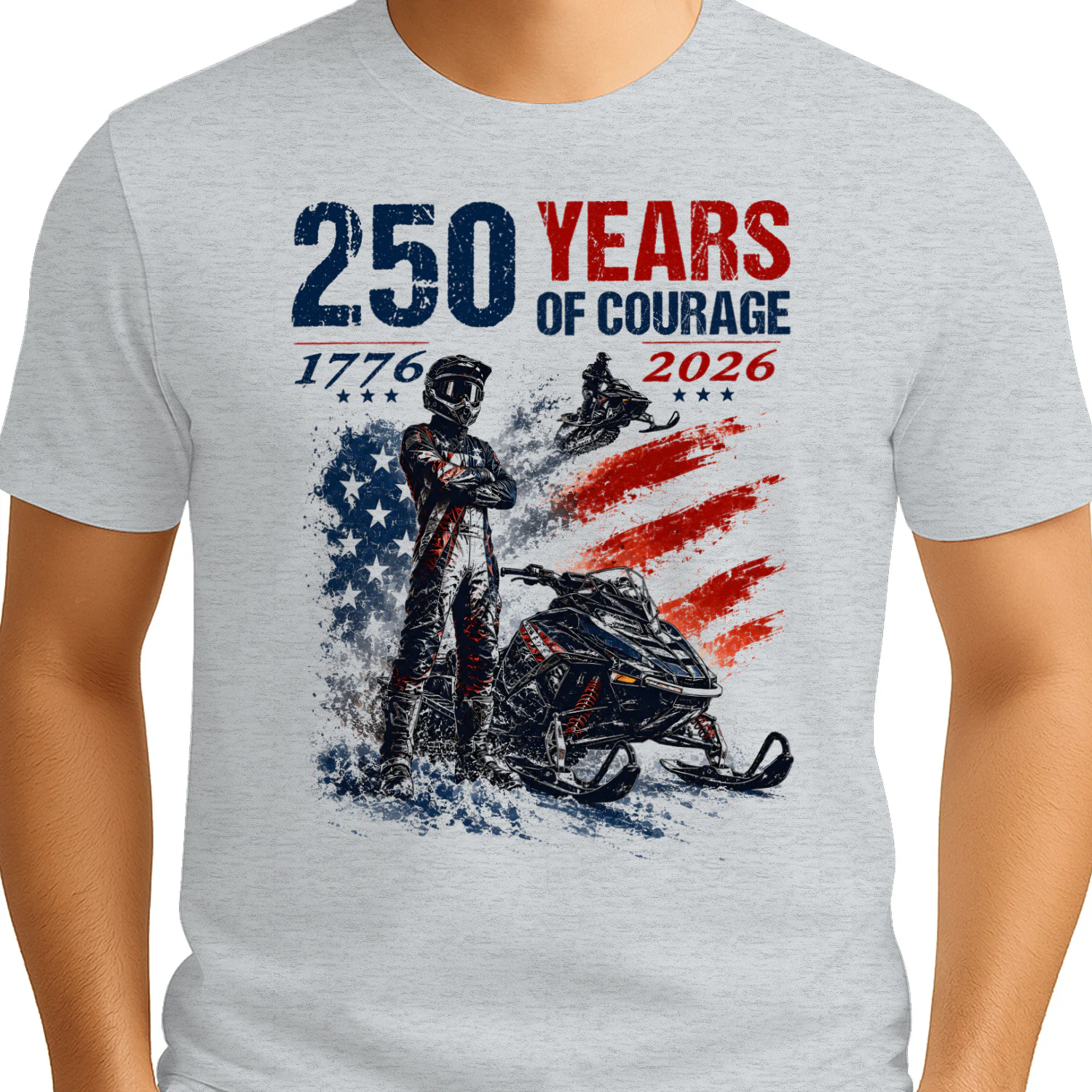 Snowmobile Sled 250 Years Of Courage
