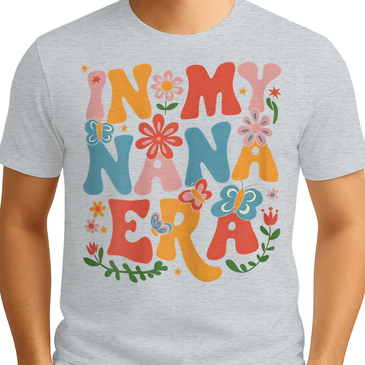 Funny in My Nana Era Retro Groovy Mothers Day