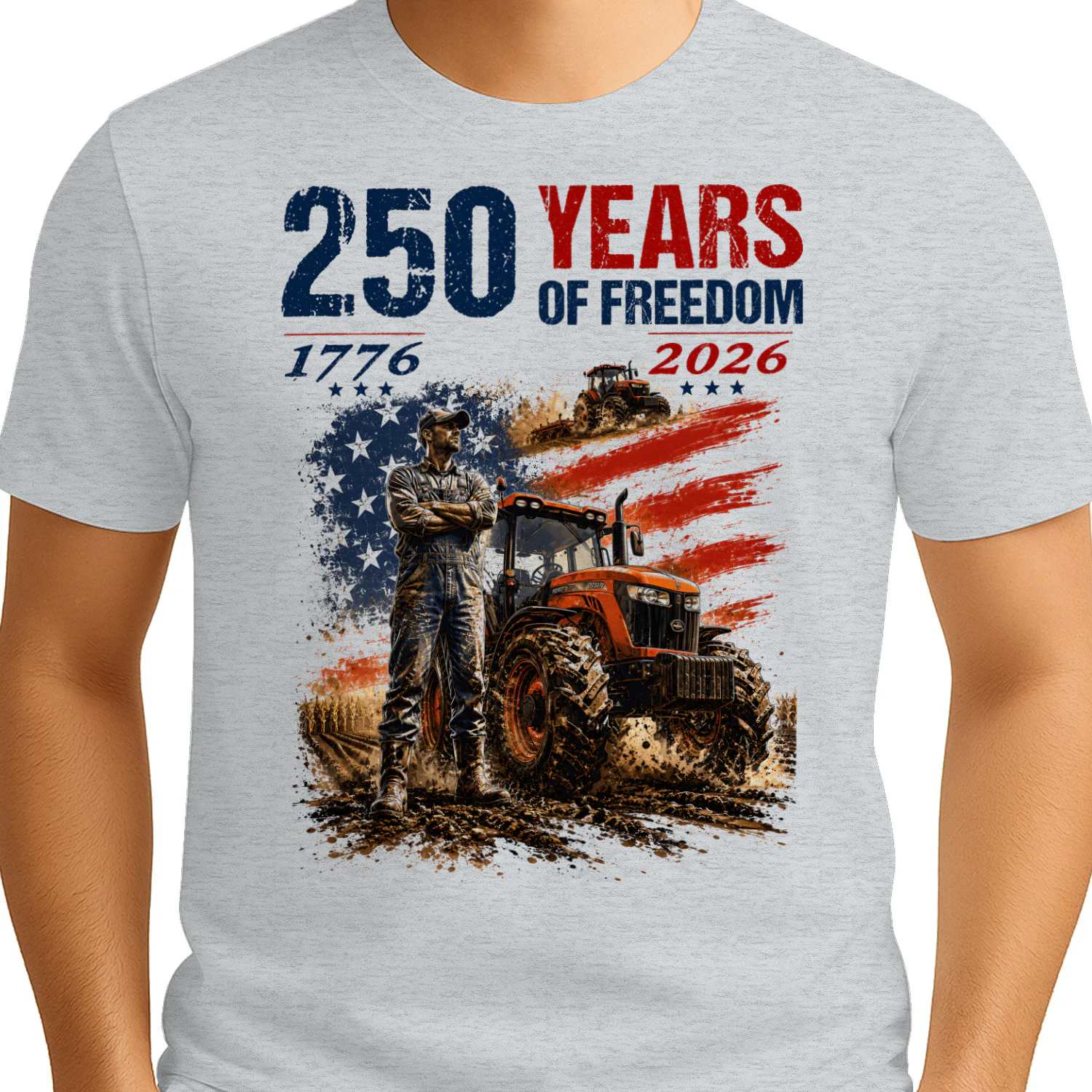 Farming Tractor 250 Years Of Freedom US