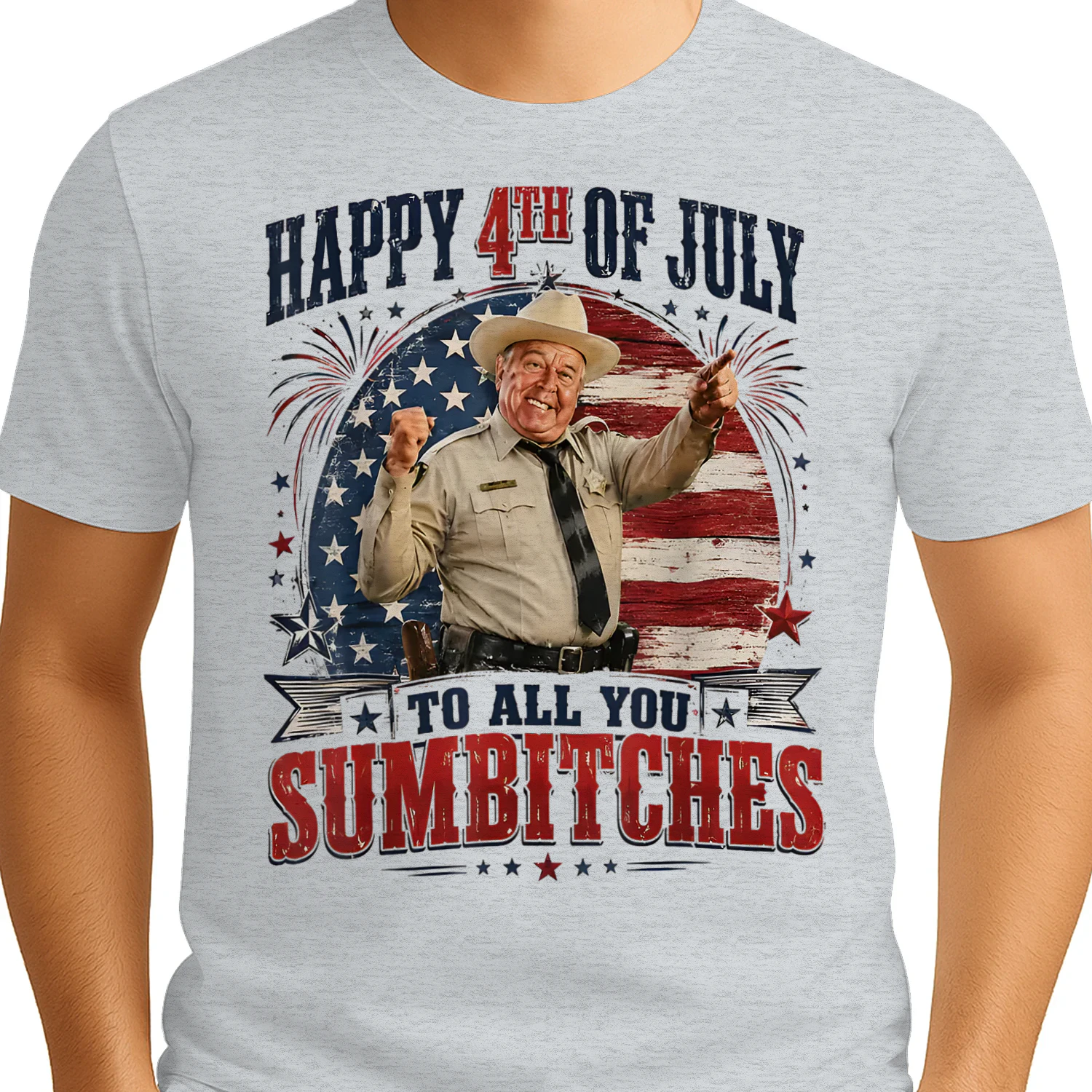 Happy 4th of July to All You Sumbitches Patriotic USA Flag