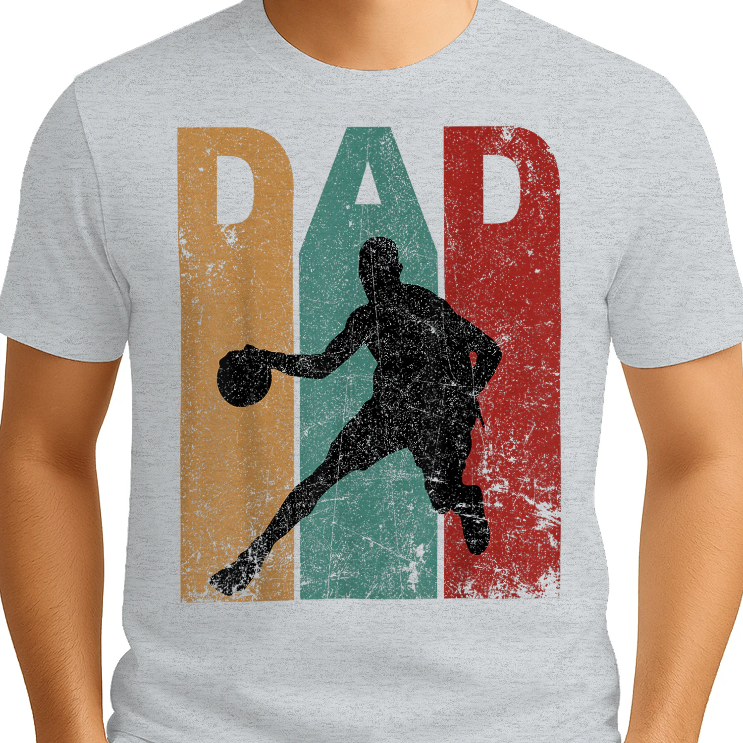 Vintage Basketball Dad Fathers Day Gift Basketball Player
