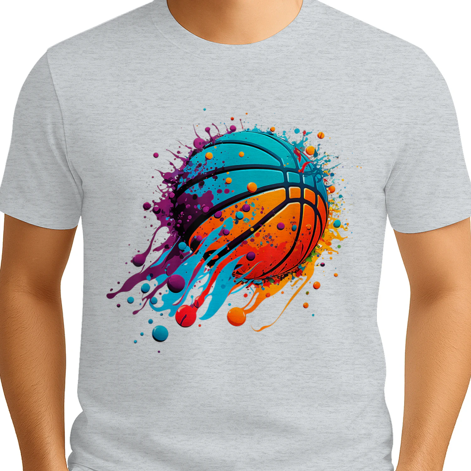 Basketball Splash Team Player Baller Basketball Player