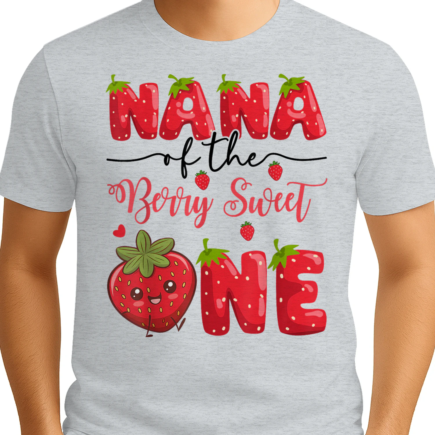 Nana Of The Berry Sweet One Strawberry First Birthday