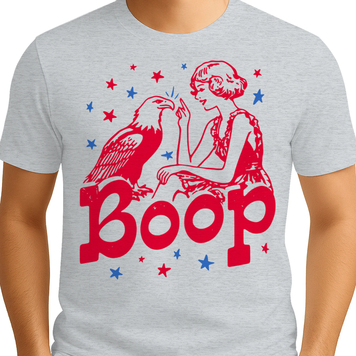 Boop Eagle Patriotic July Fourth Humor