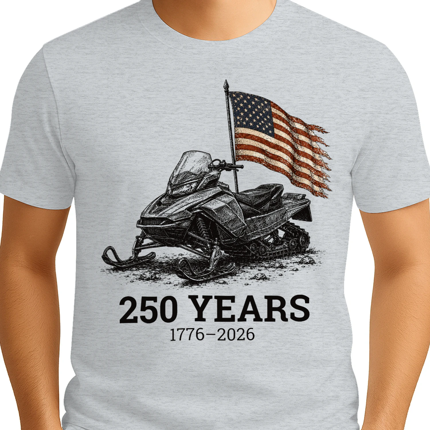Snowmobile Sled Vintage 250 Years US
