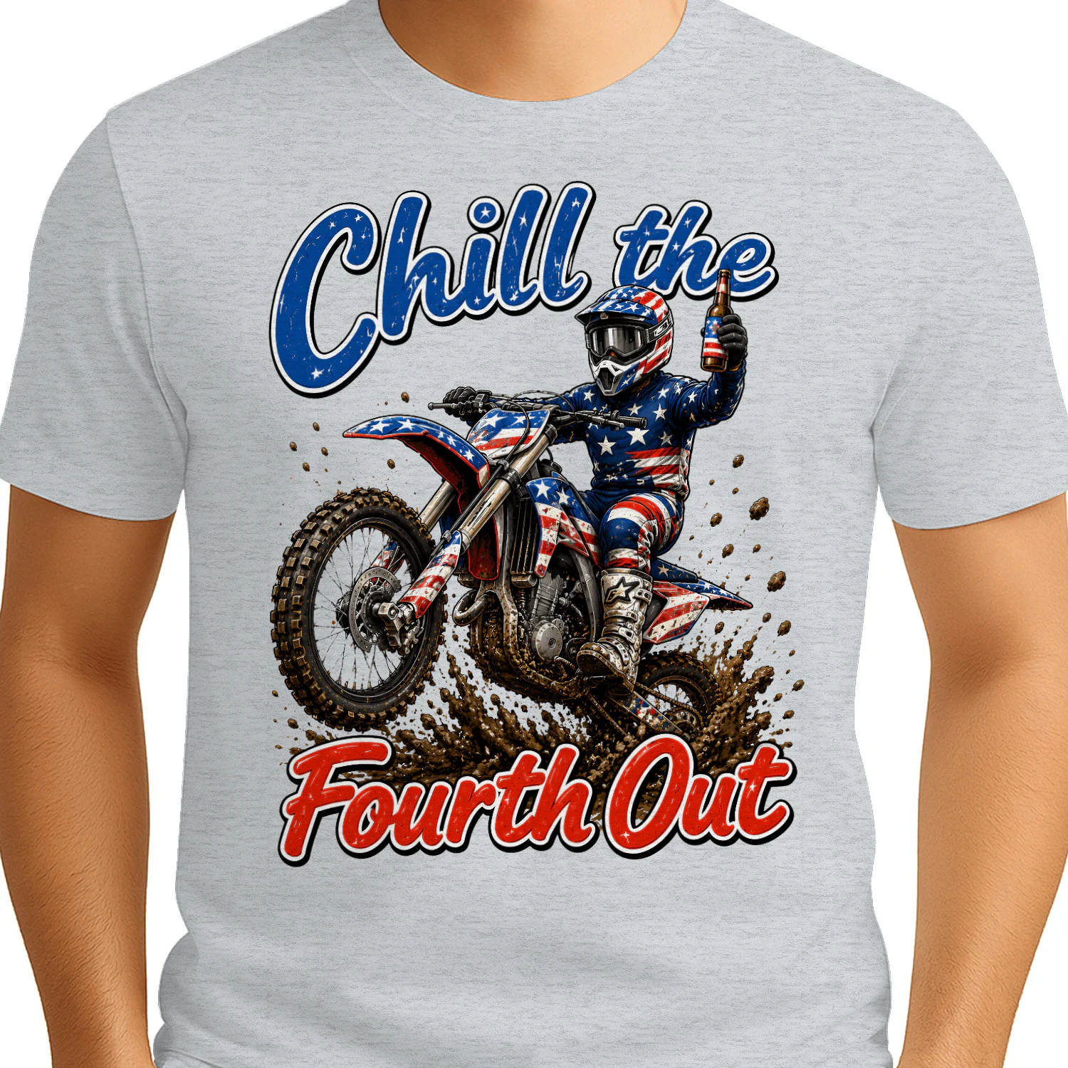 Dirt Bike Motocross Chill The Fourth Out