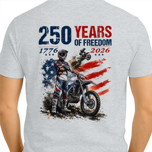 Dirt Bike Motocross 250 Years Of Freedom