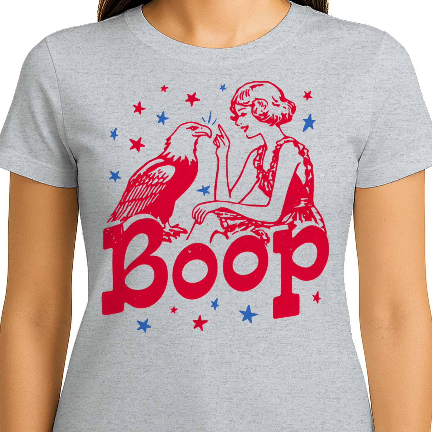 Boop Eagle Patriotic July Fourth Humor