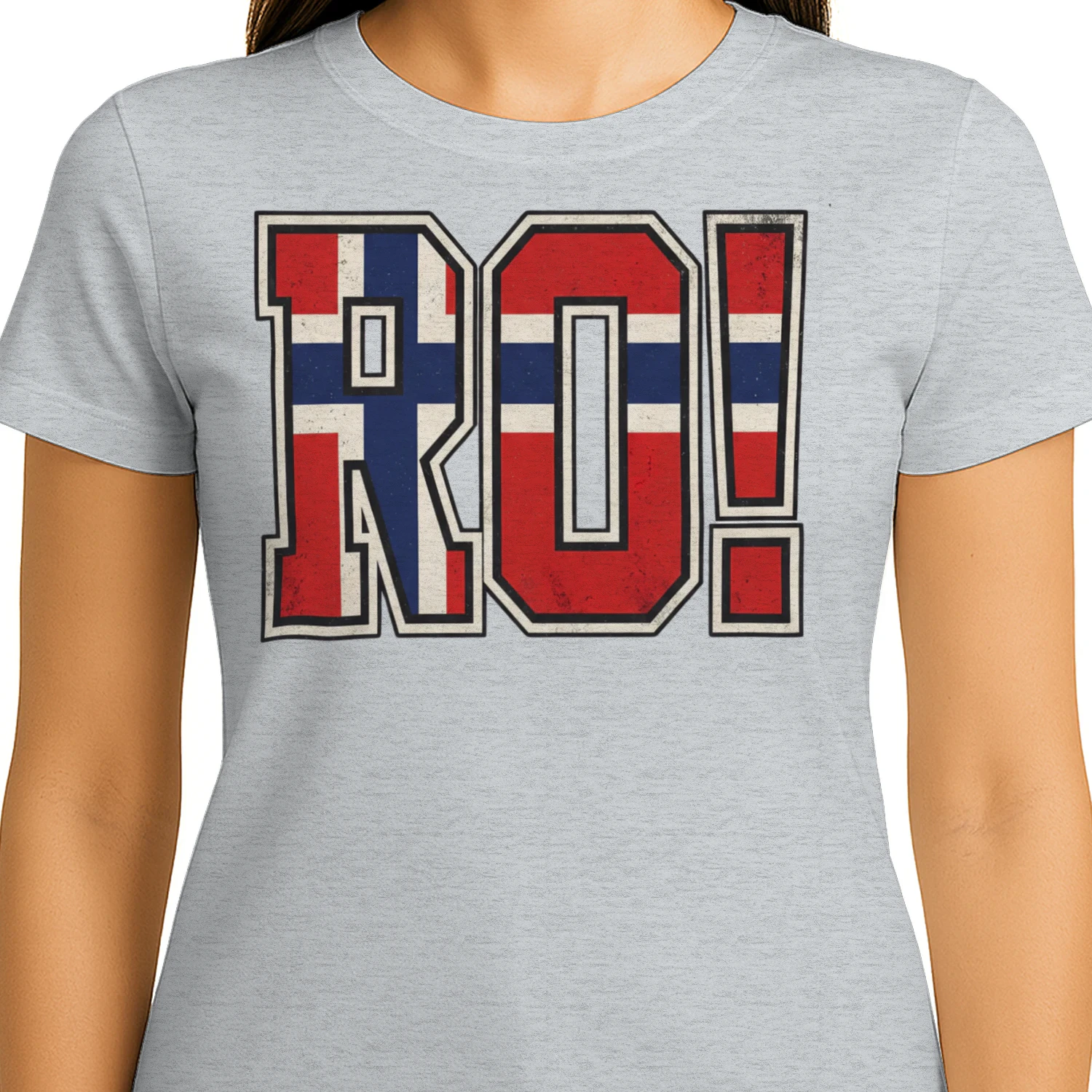 Norwegian Flag Letters Soccer Match Fan
