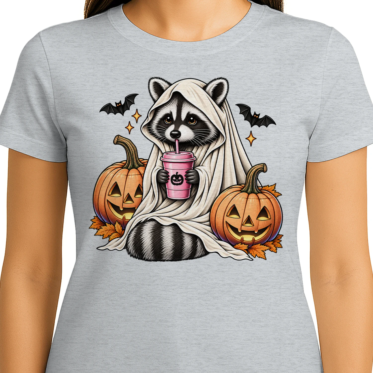 Cute Raccoon Ghost Halloween Shirt