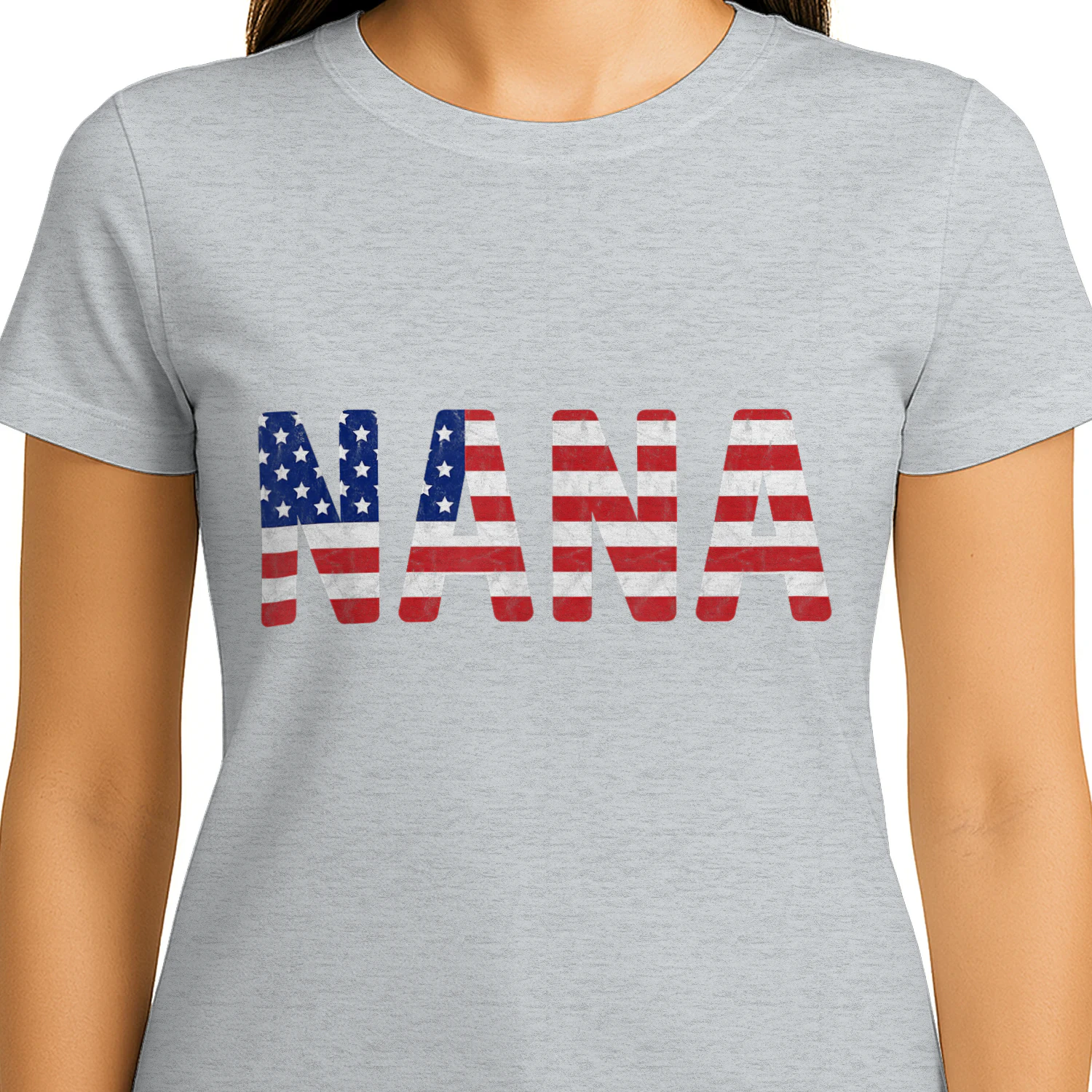 USA Patriotic Nana American Flag Design 4th of July Nana