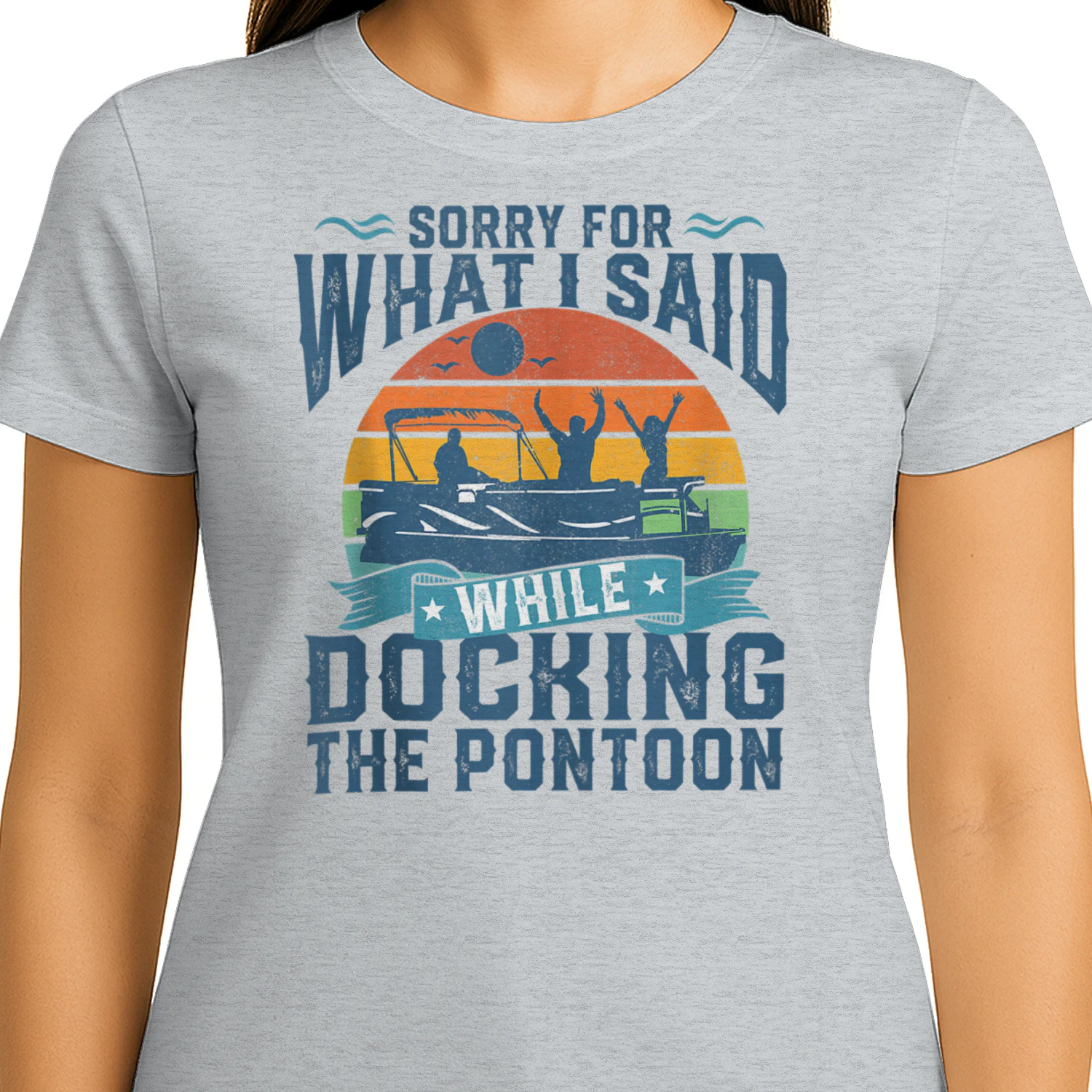 Sorry For What I Said While Docking Pontoon Boat Funny Gift Tank